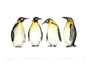 12. Emperor Penguins Print - 12 Prints for 12 Days of Christmas!