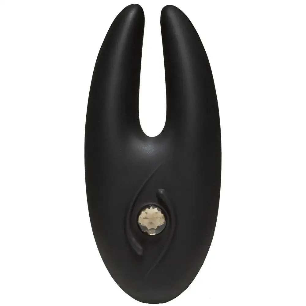 4-inch Doc Johnson Silicone Black Rechargeable Mini Rabbit Vibrator