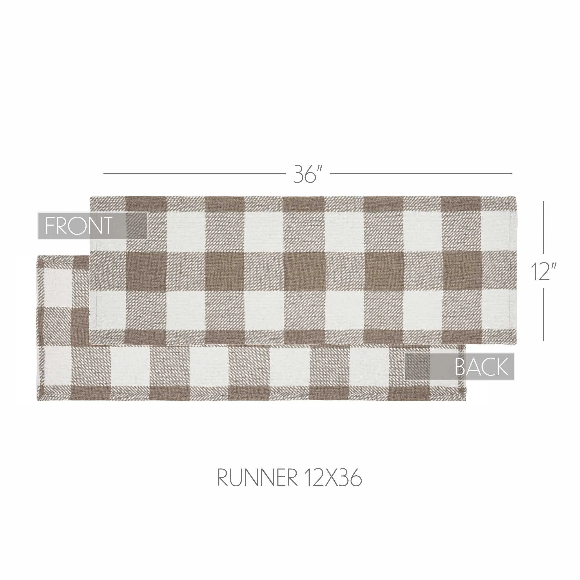 Annie Buffalo Check Portabella Runner 12x36