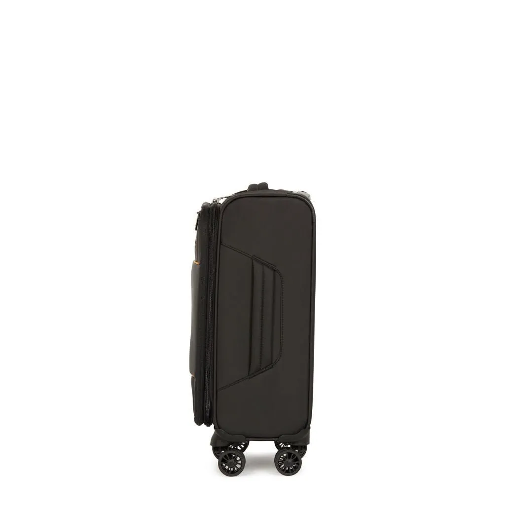 Antler Brixham 55cm Carry On Softsided Luggage - Black