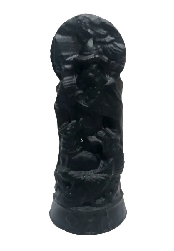 Black Obsidian Crystal Odin Carving