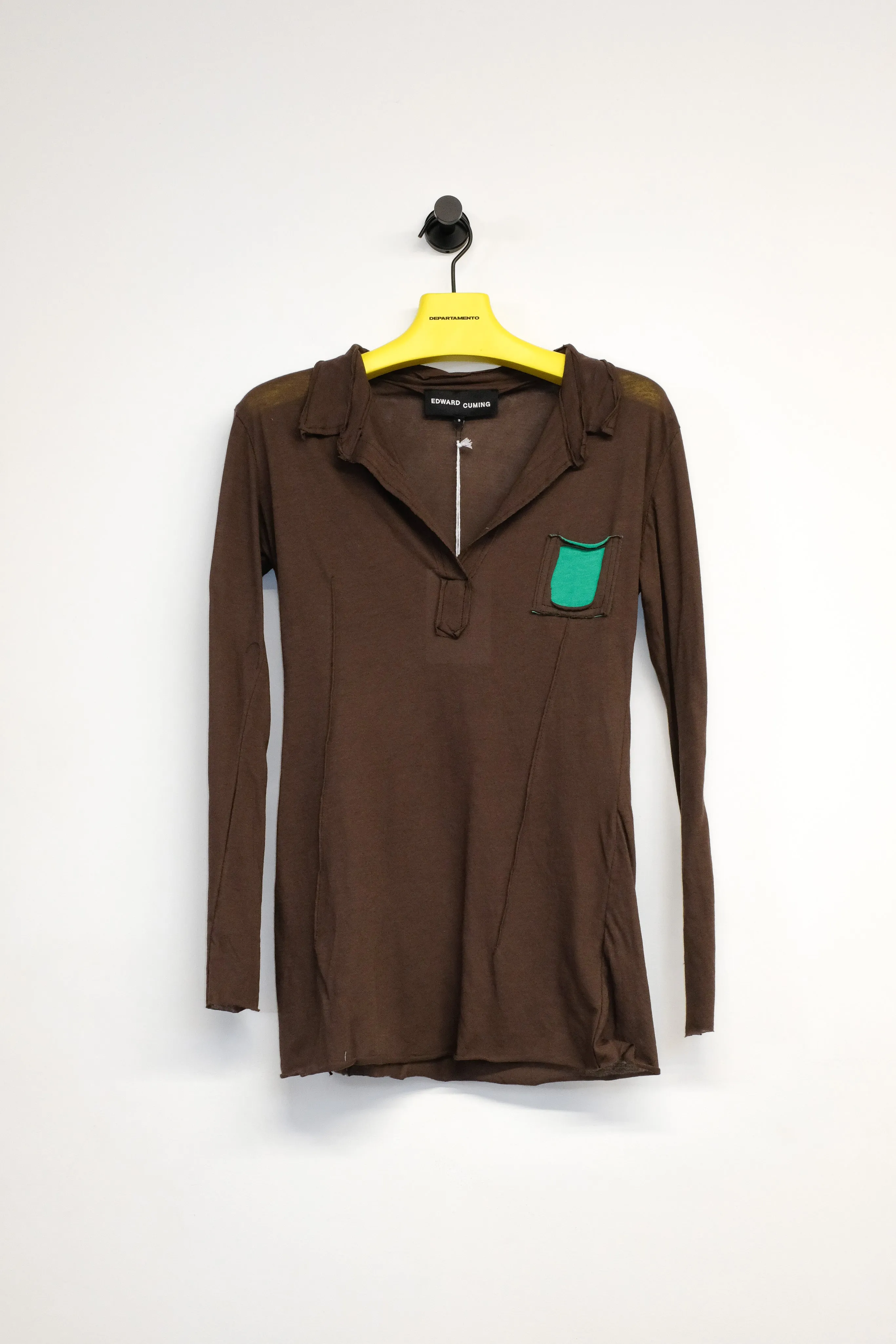 Brown & Green Jersey Warped Practical Polo