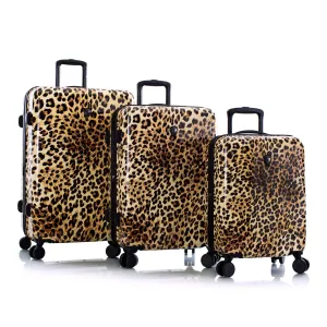 Brown Leopard Fashion Spinner™ 3 Piece Luggage Set