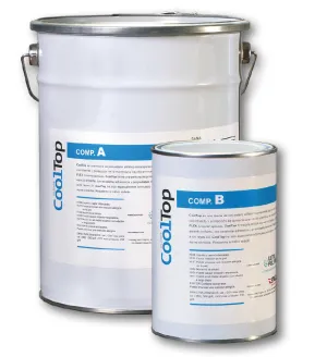 CoolTop White Solar Reflective Polyurethane Two Component Coating - 5kg