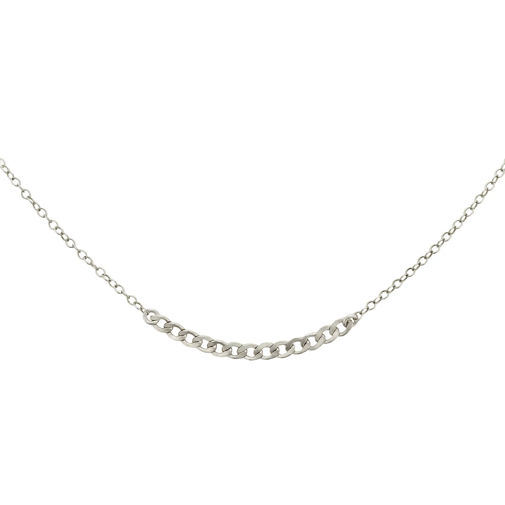 Curb Chain Segment Necklace