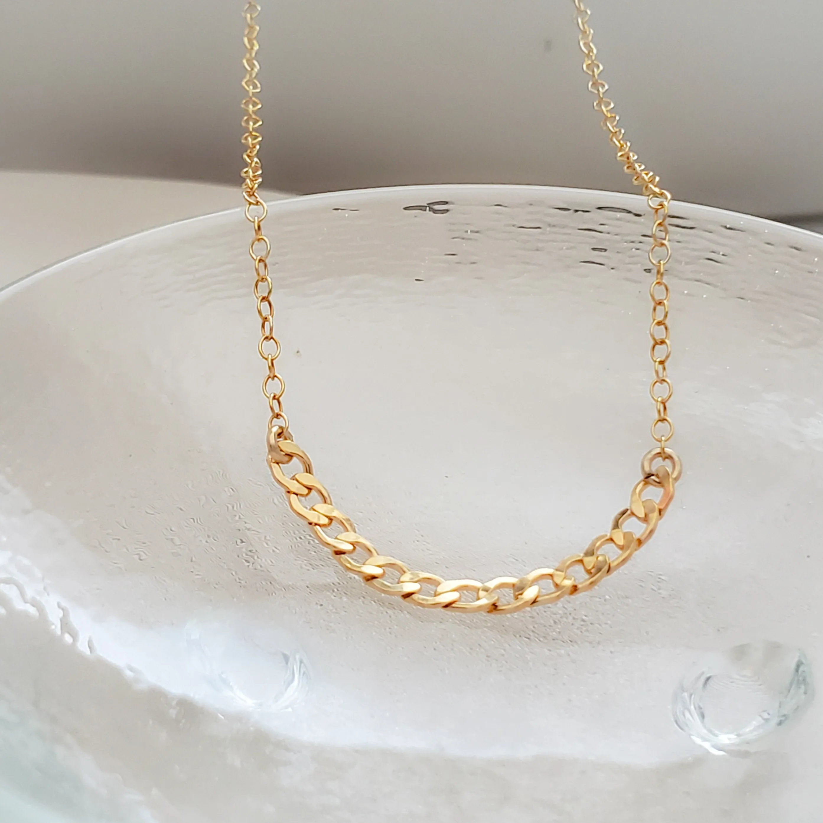 Curb Chain Segment Necklace