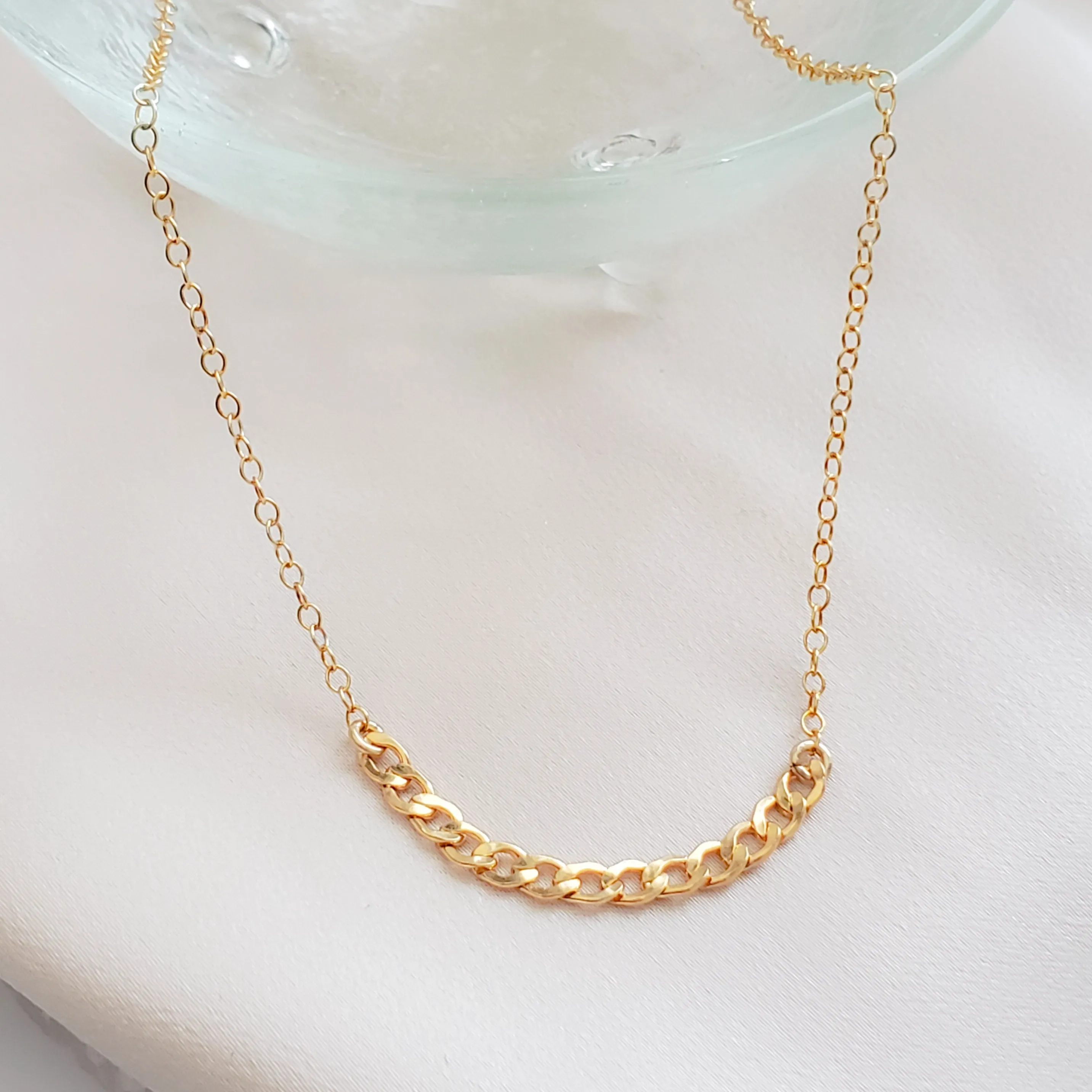 Curb Chain Segment Necklace