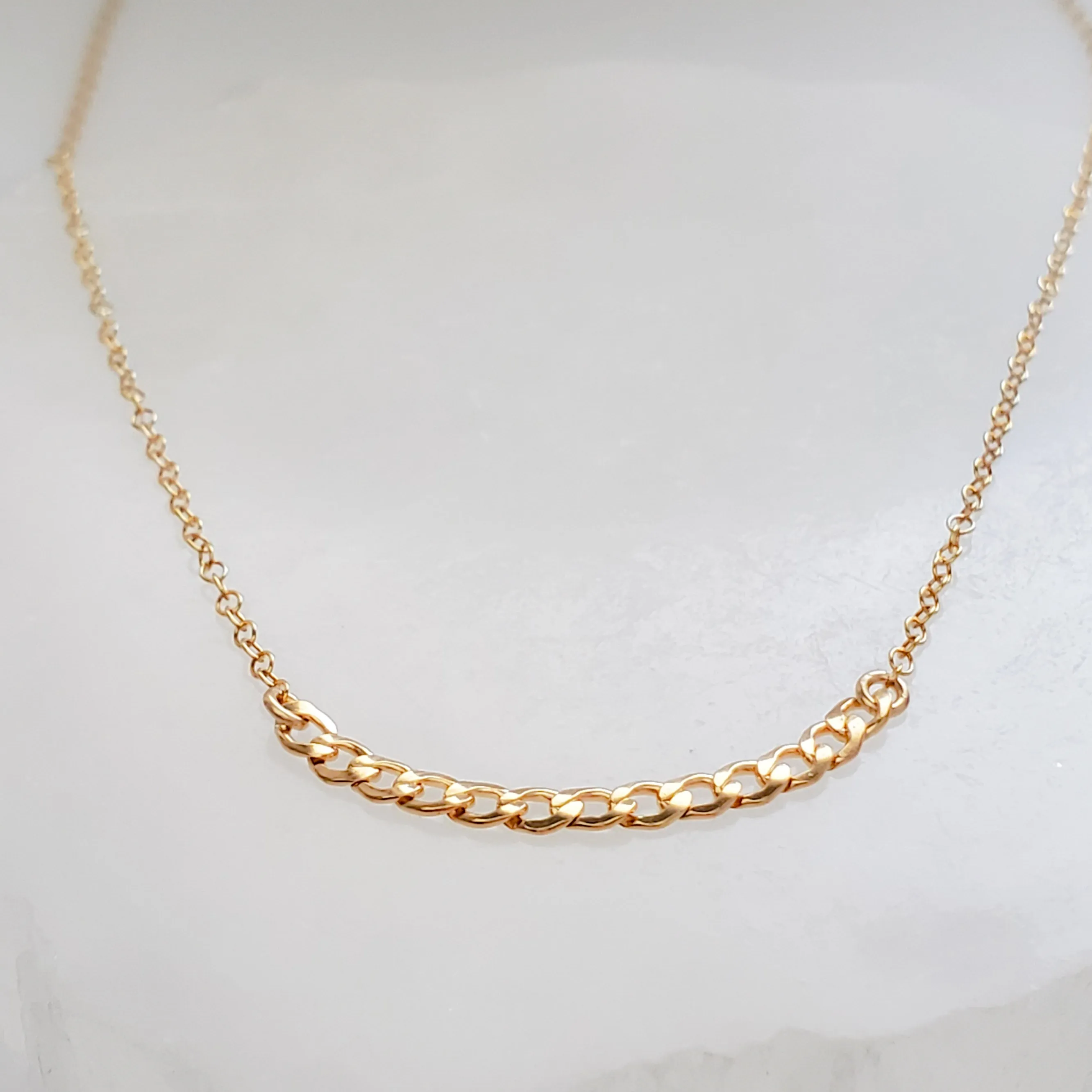 Curb Chain Segment Necklace