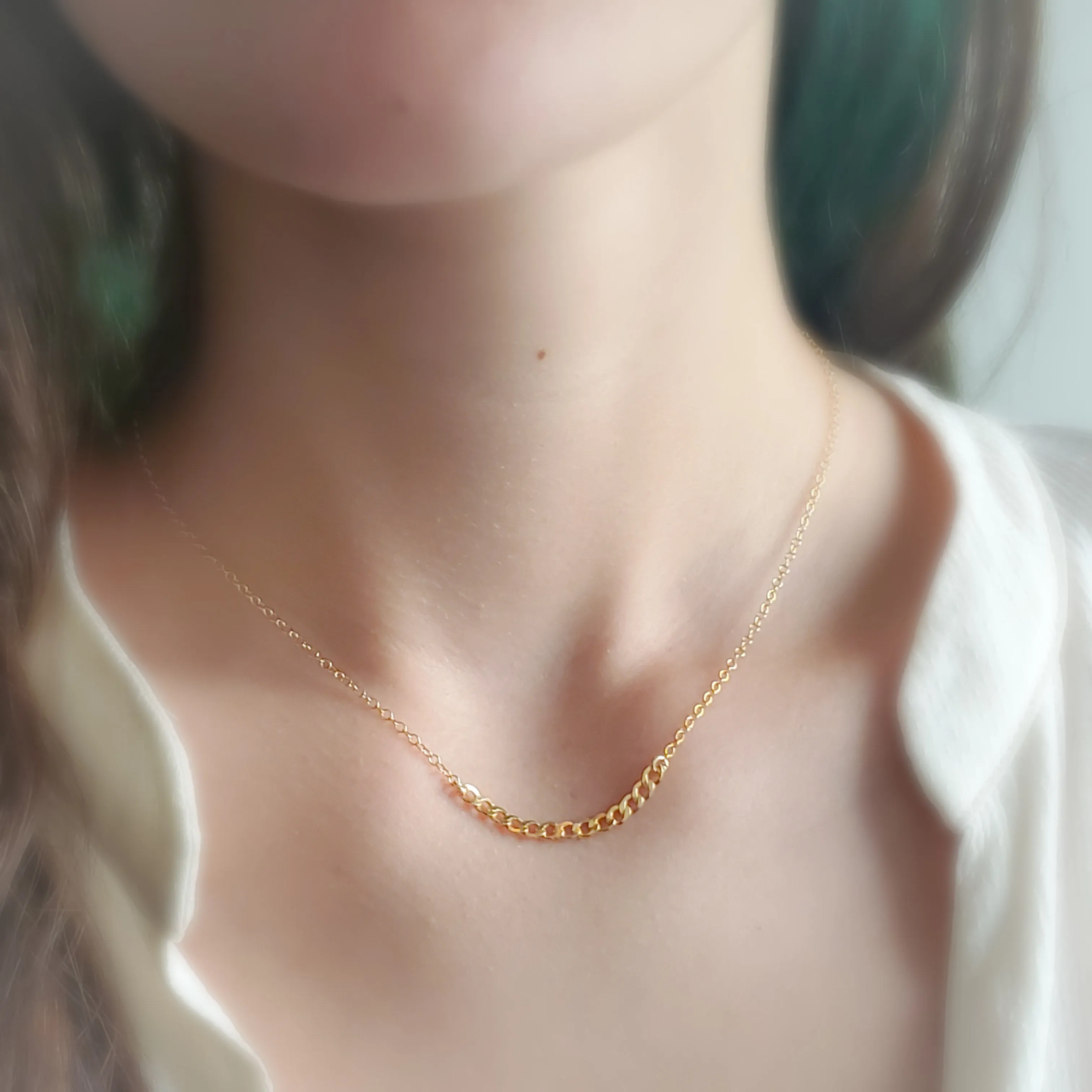 Curb Chain Segment Necklace