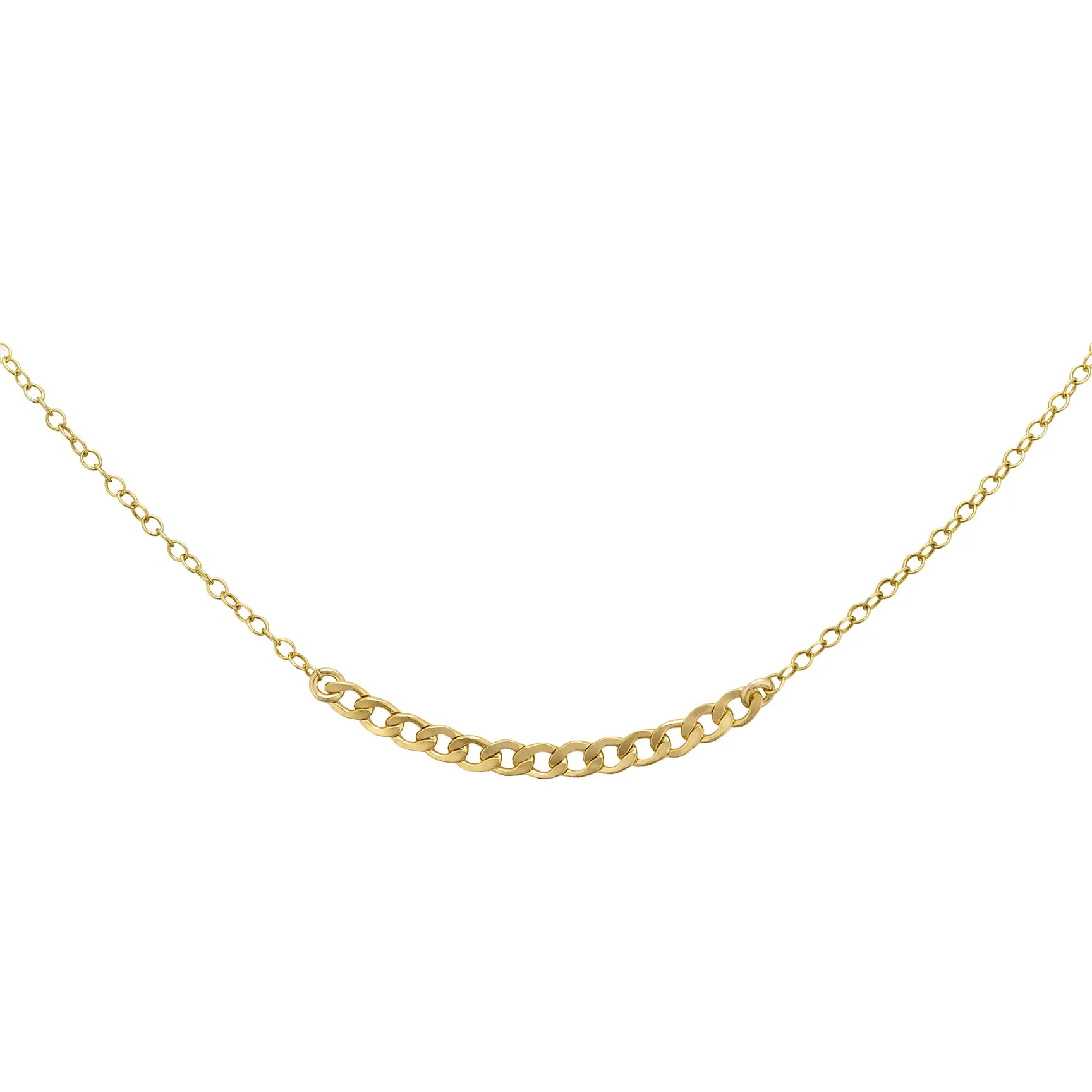 Curb Chain Segment Necklace