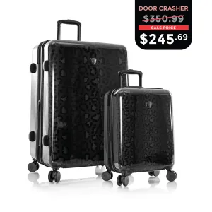 CYBER MONDAY DOOR CRASHER 2024 - Black Leopard Fashion Spinner™ 2 Piece Set (21"/30")