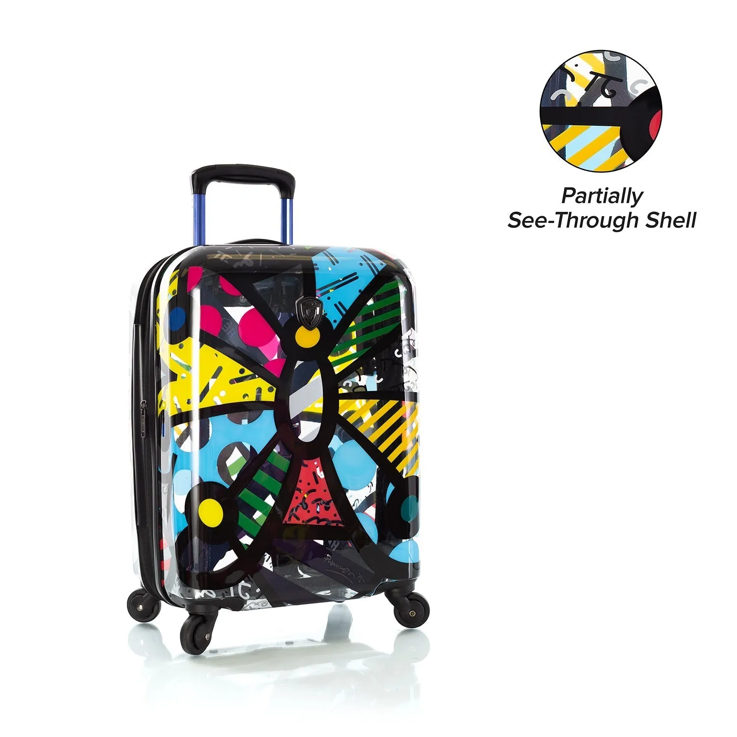 CYBER MONDAY DOOR CRASHER 2024 - Britto - Butterfly Transparent 21" Carry-on