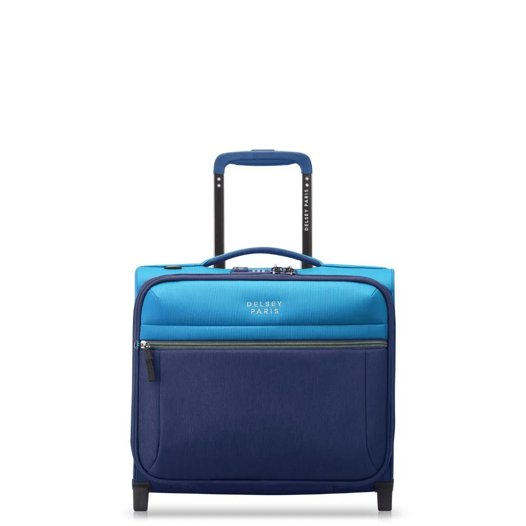 Delsey BROCHANT 3.0 38cm 2 Wheel Cabin Softsided Luggage - Ultramarine Blue