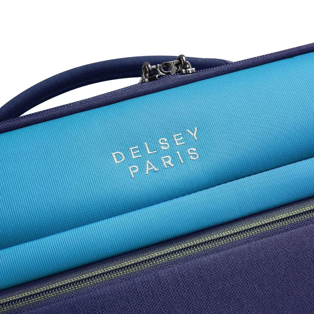 Delsey BROCHANT 3.0 38cm 2 Wheel Cabin Softsided Luggage - Ultramarine Blue