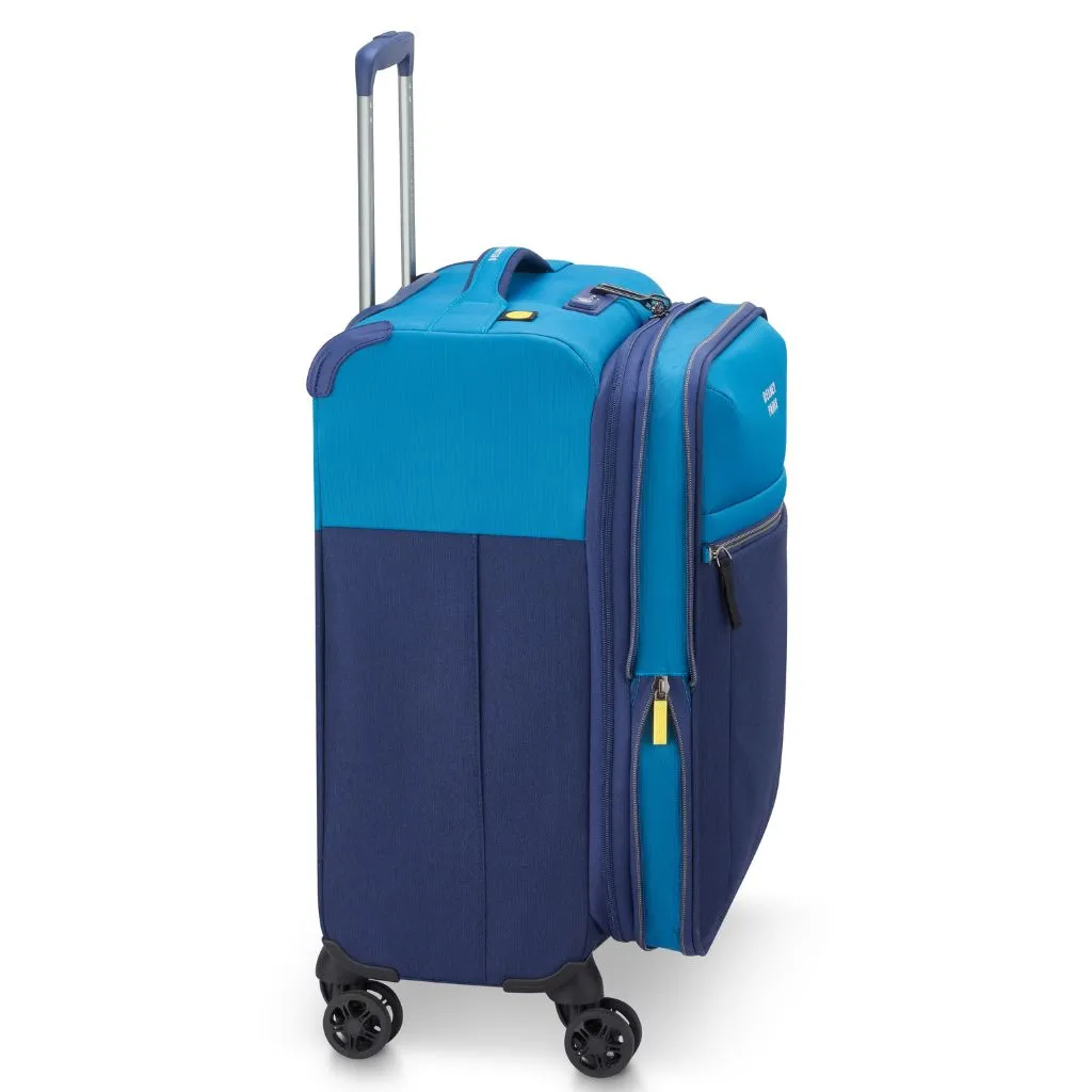 Delsey BROCHANT 3.0 55cm Carry On Softsided Luggage - Ultramarine Blue