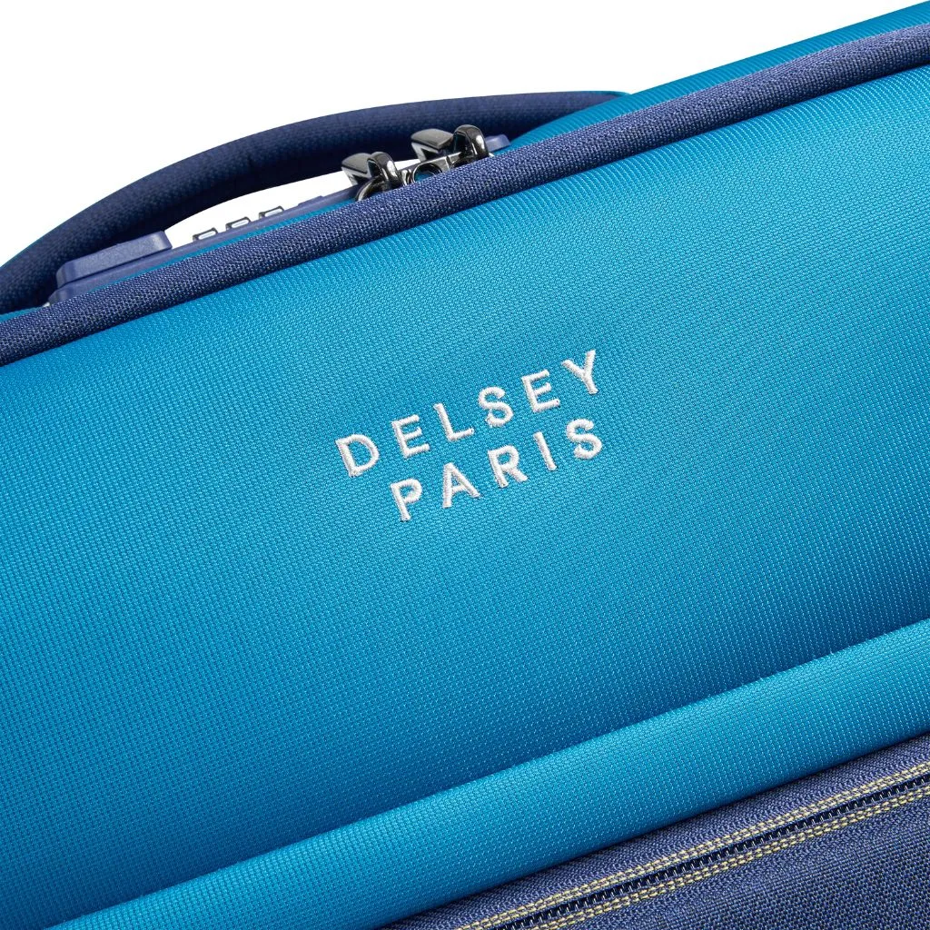 Delsey BROCHANT 3.0 55cm Carry On Softsided Luggage - Ultramarine Blue