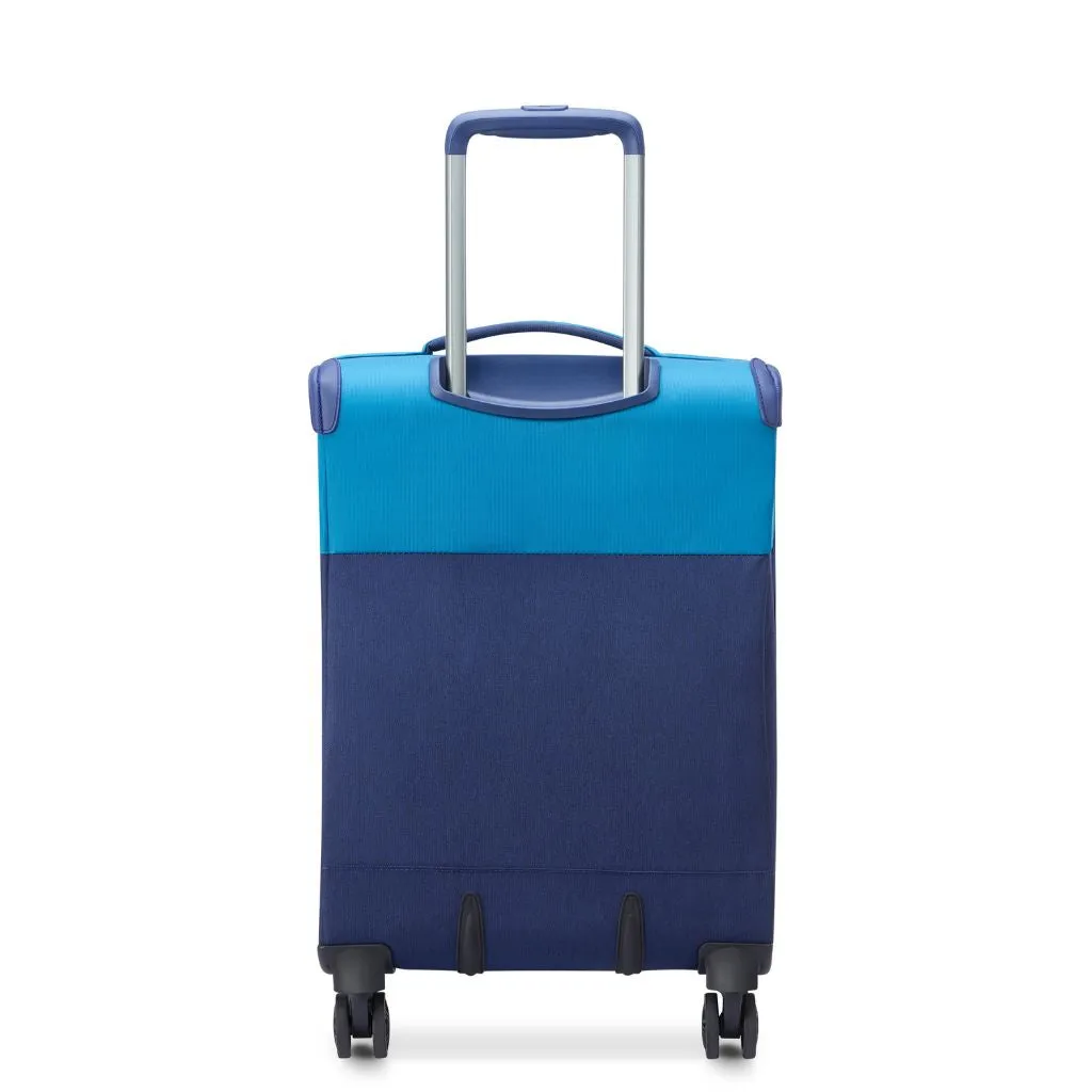 Delsey BROCHANT 3.0 55cm Carry On Softsided Luggage - Ultramarine Blue