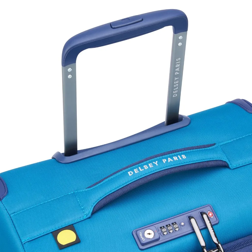 Delsey BROCHANT 3.0 55cm Carry On Softsided Luggage - Ultramarine Blue