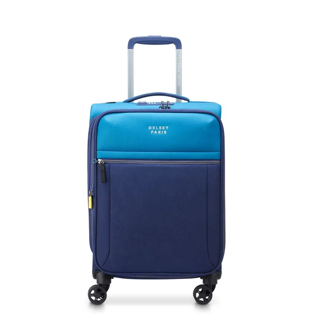 Delsey BROCHANT 3.0 55cm Carry On Softsided Luggage - Ultramarine Blue