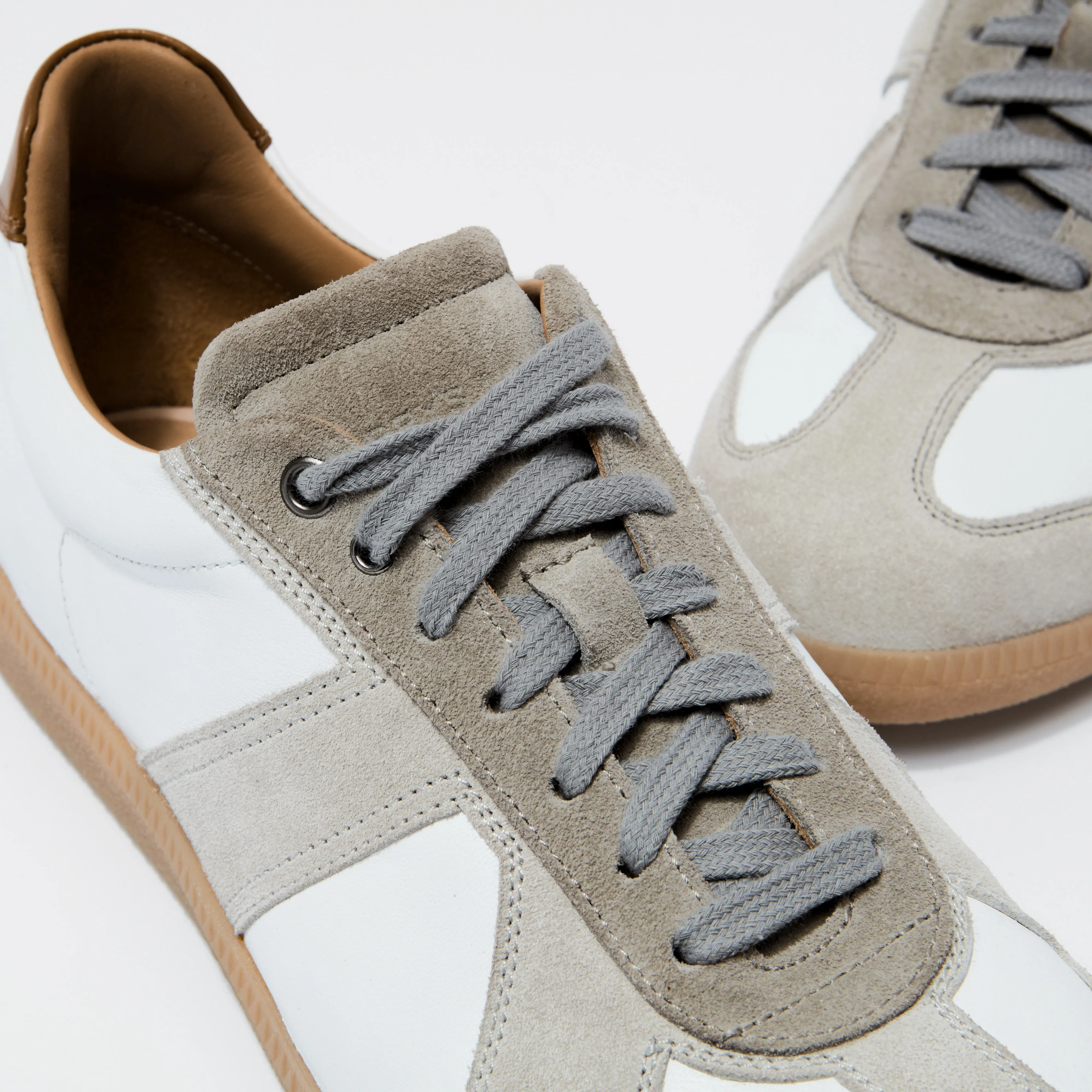 Dessau Trainer Suede/Nappa Grey-White