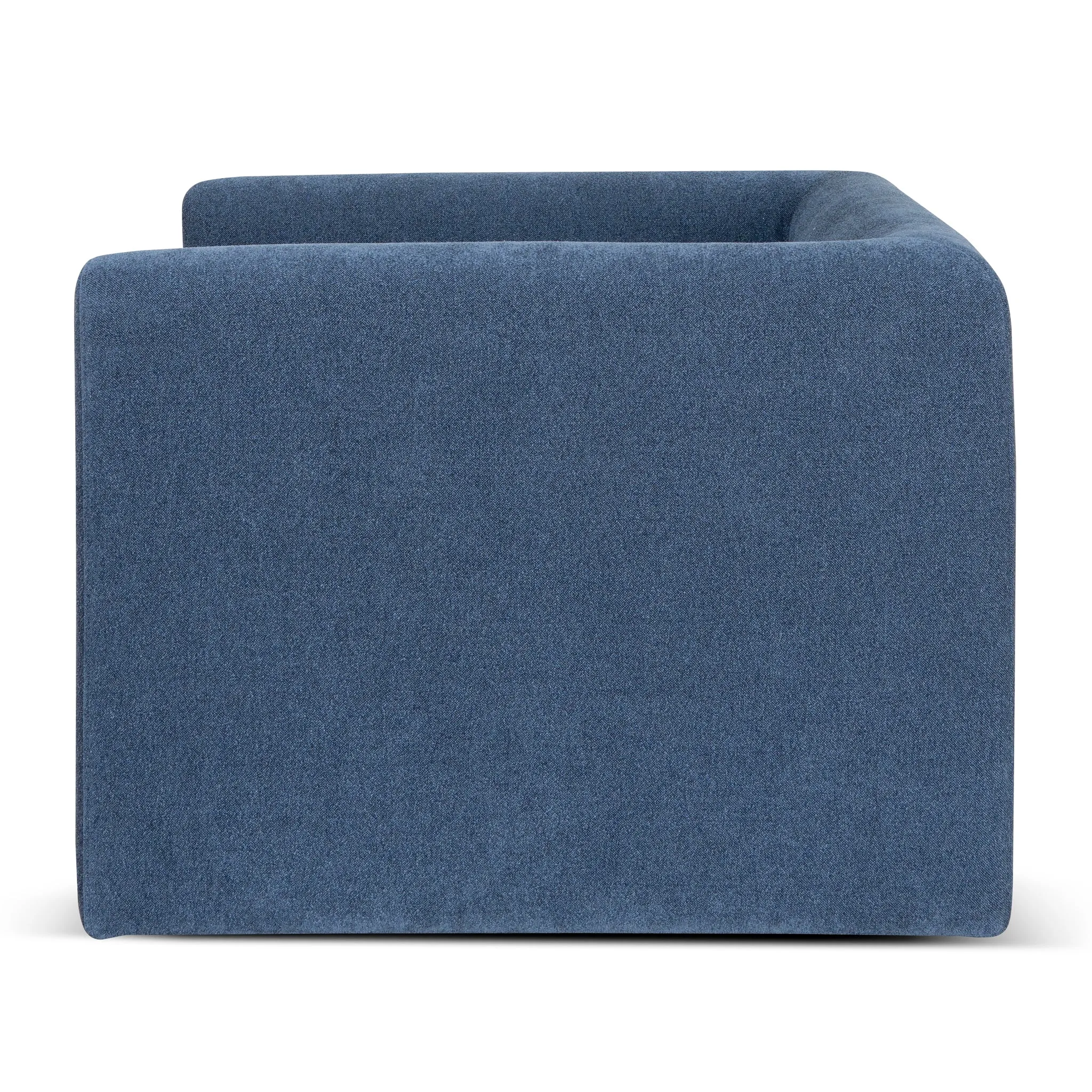 Dilipa Fabric Armchair - Navy Blue