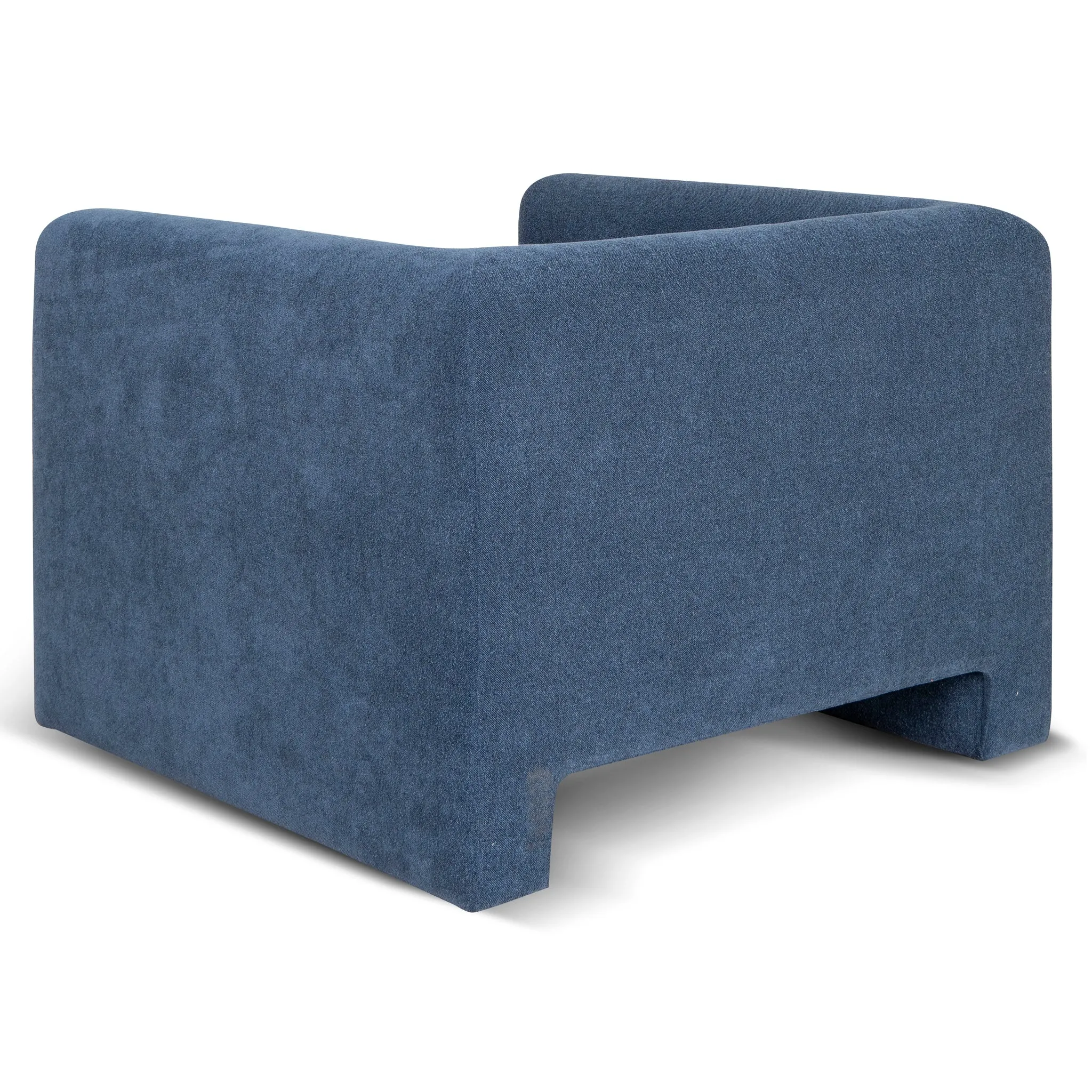 Dilipa Fabric Armchair - Navy Blue