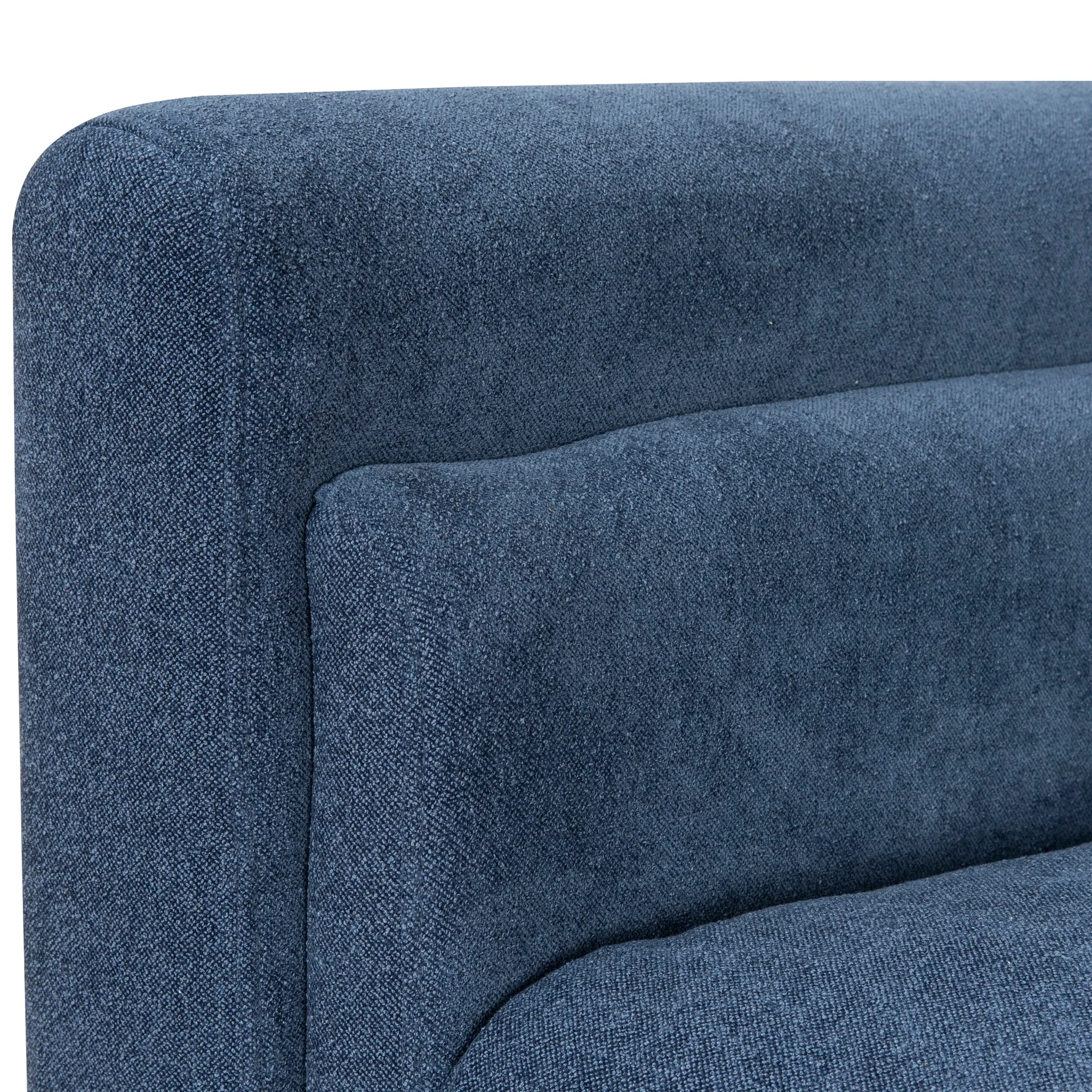 Dilipa Fabric Armchair - Navy Blue