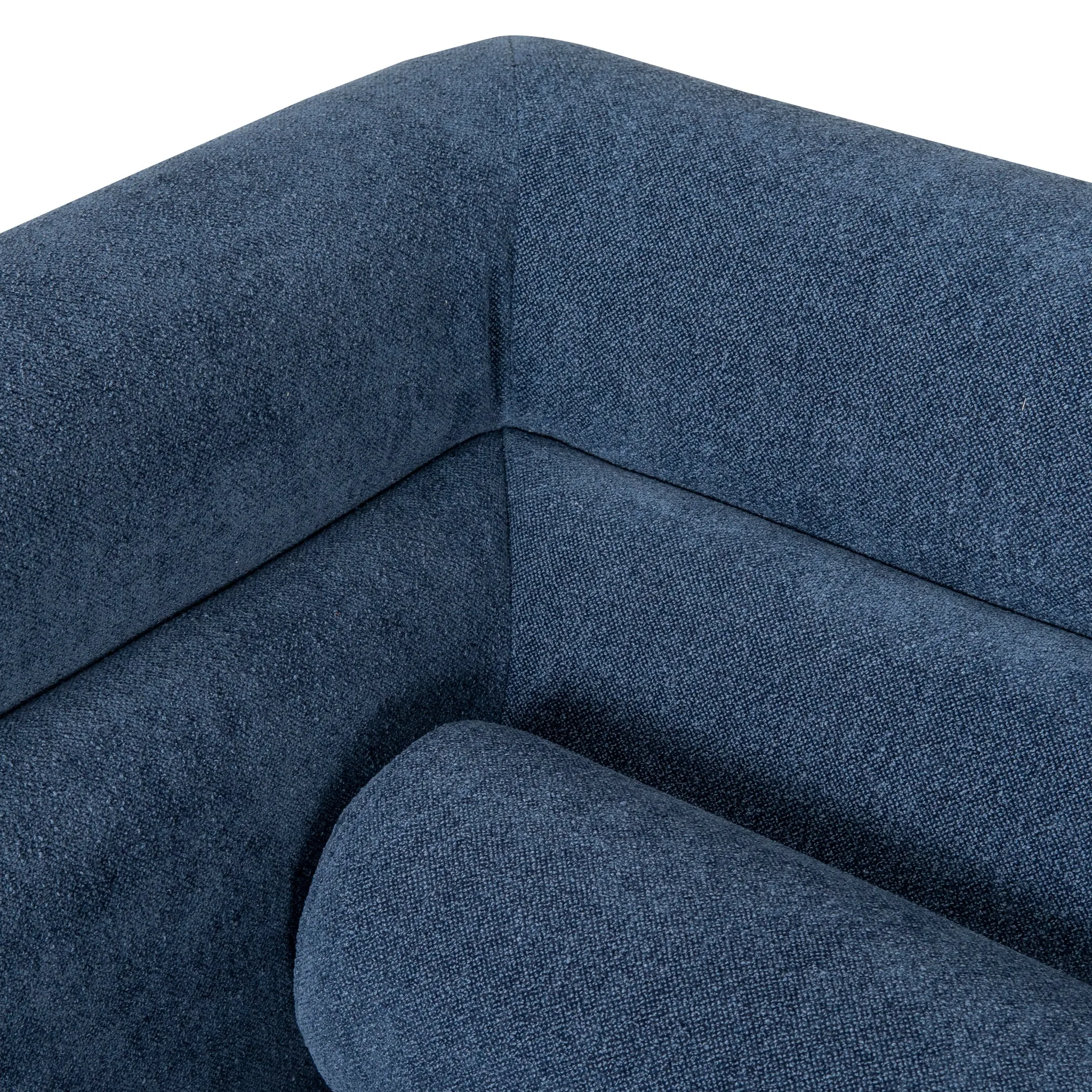 Dilipa Fabric Armchair - Navy Blue