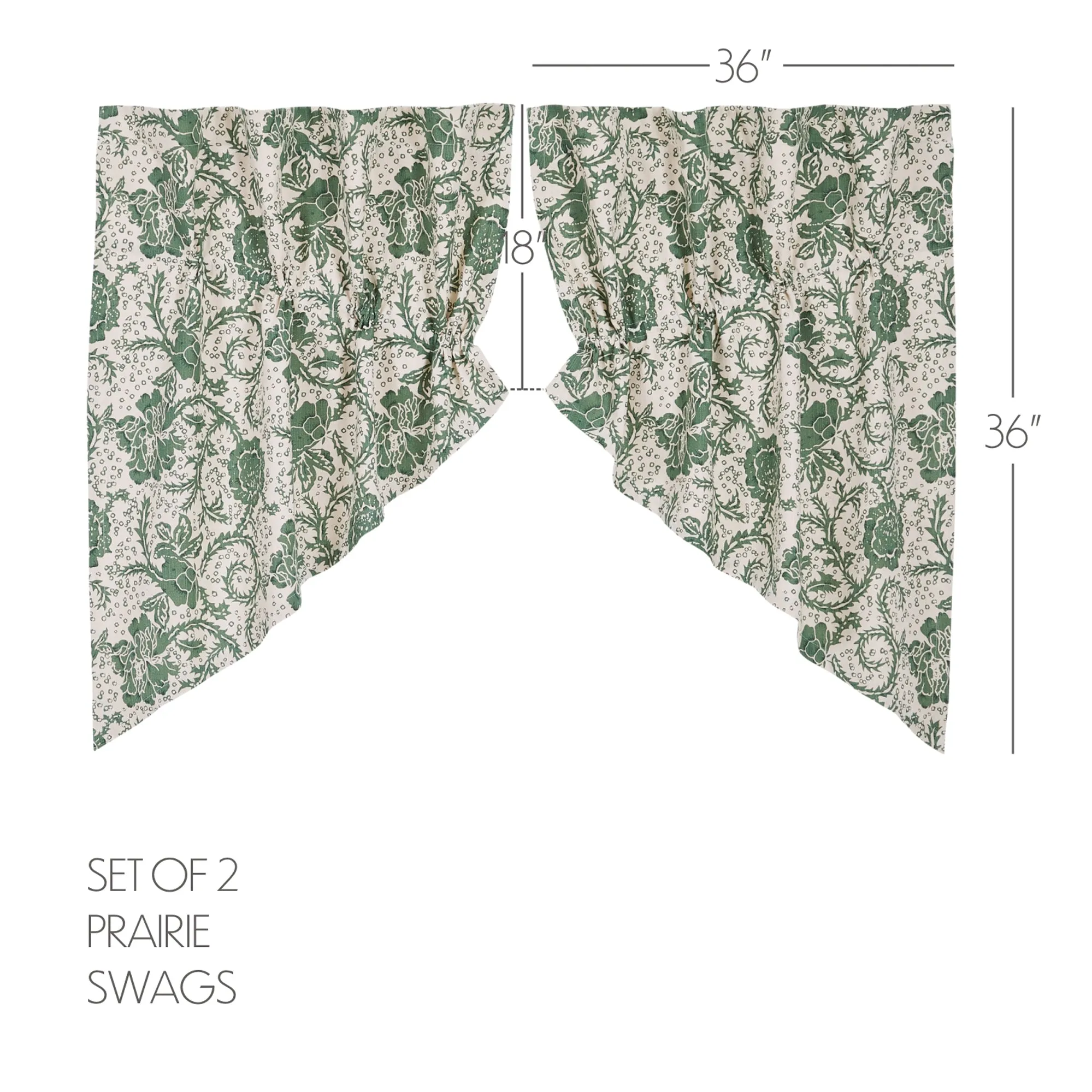 Dorset Floral Swag Set of 2