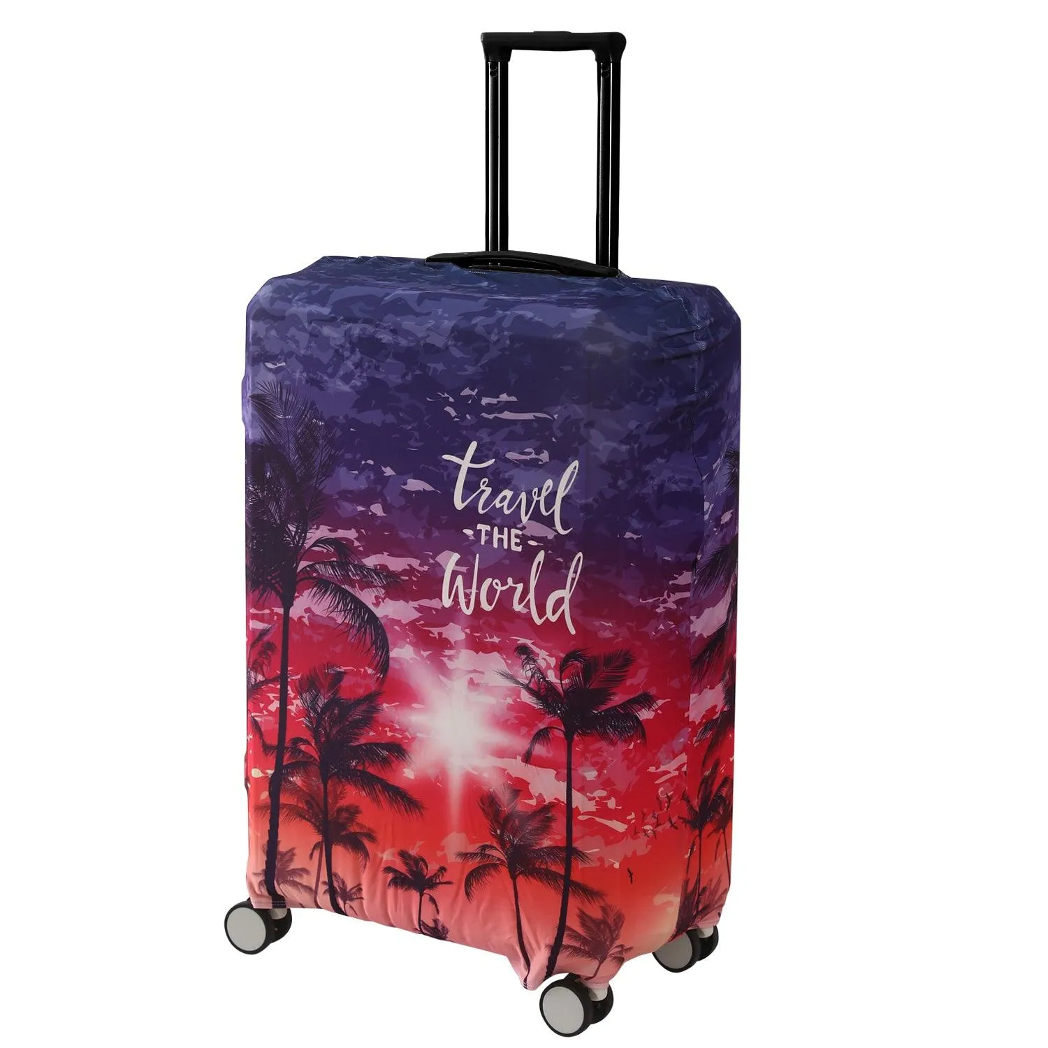 Durable 180 GSM Suitcase Covers S/M/L -Size for Trolley Suitcase, Gradient Beach Vibes