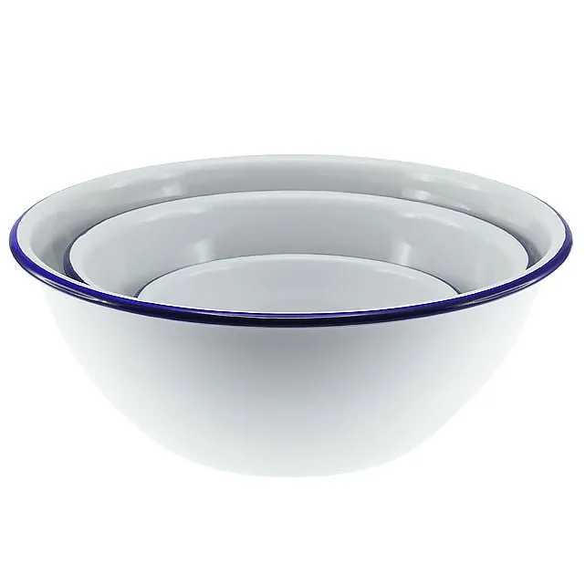 Enamel Mixing Bowl Set of 3