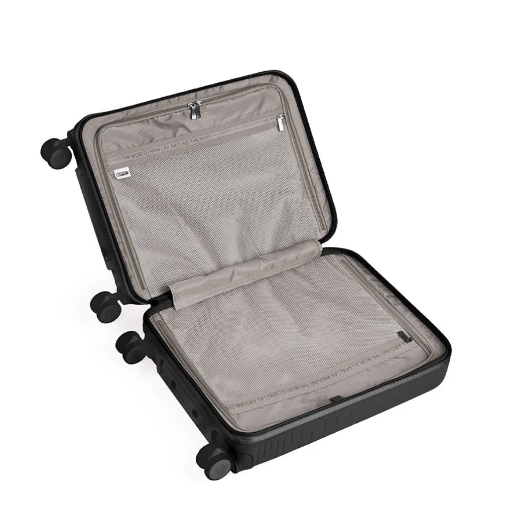 Epic Spin 55cm Carry On Lightweight Suitcase - Matt Black