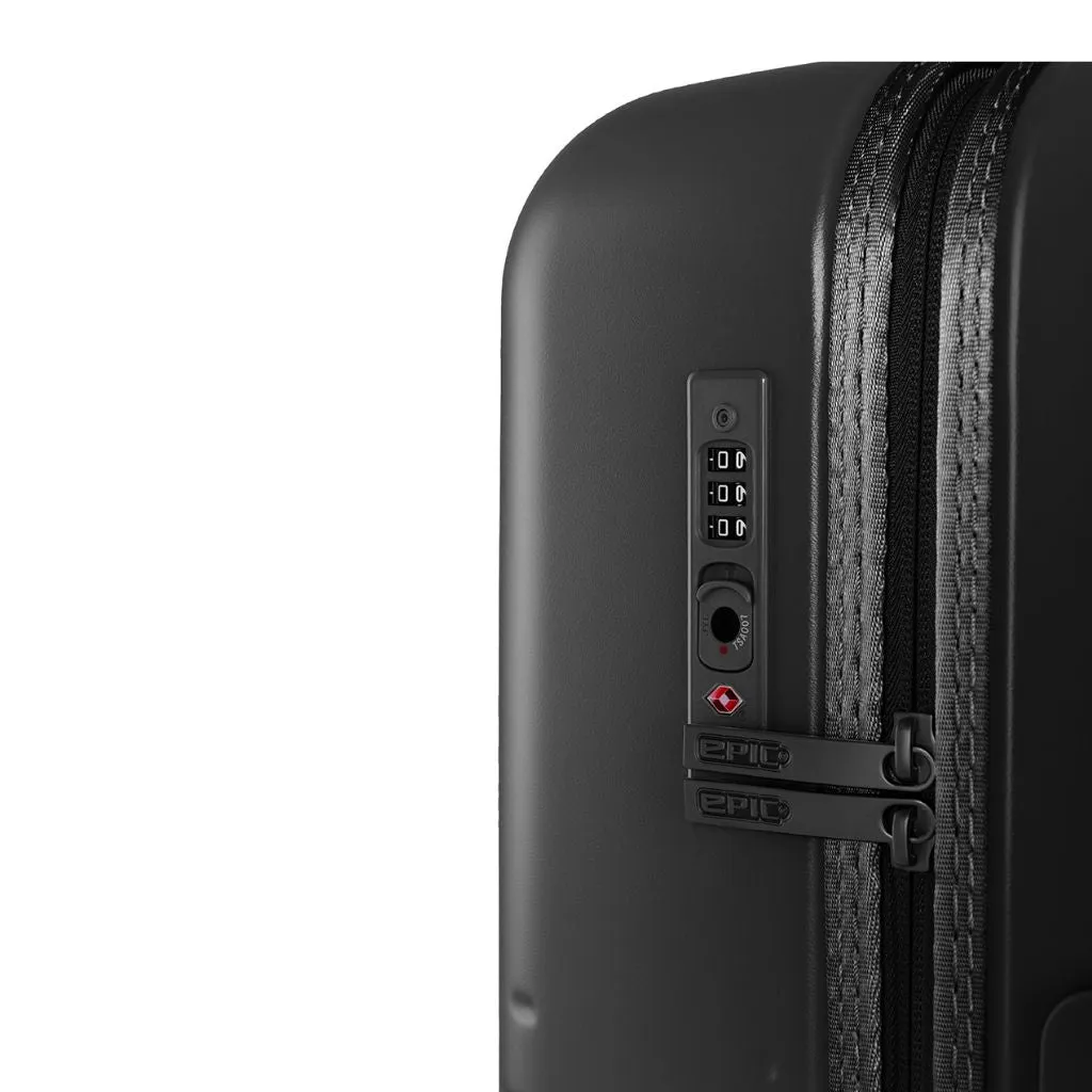 Epic Spin 55cm Carry On Lightweight Suitcase - Matt Black