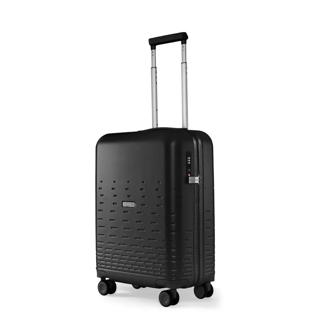 Epic Spin 55cm Carry On Lightweight Suitcase - Matt Black