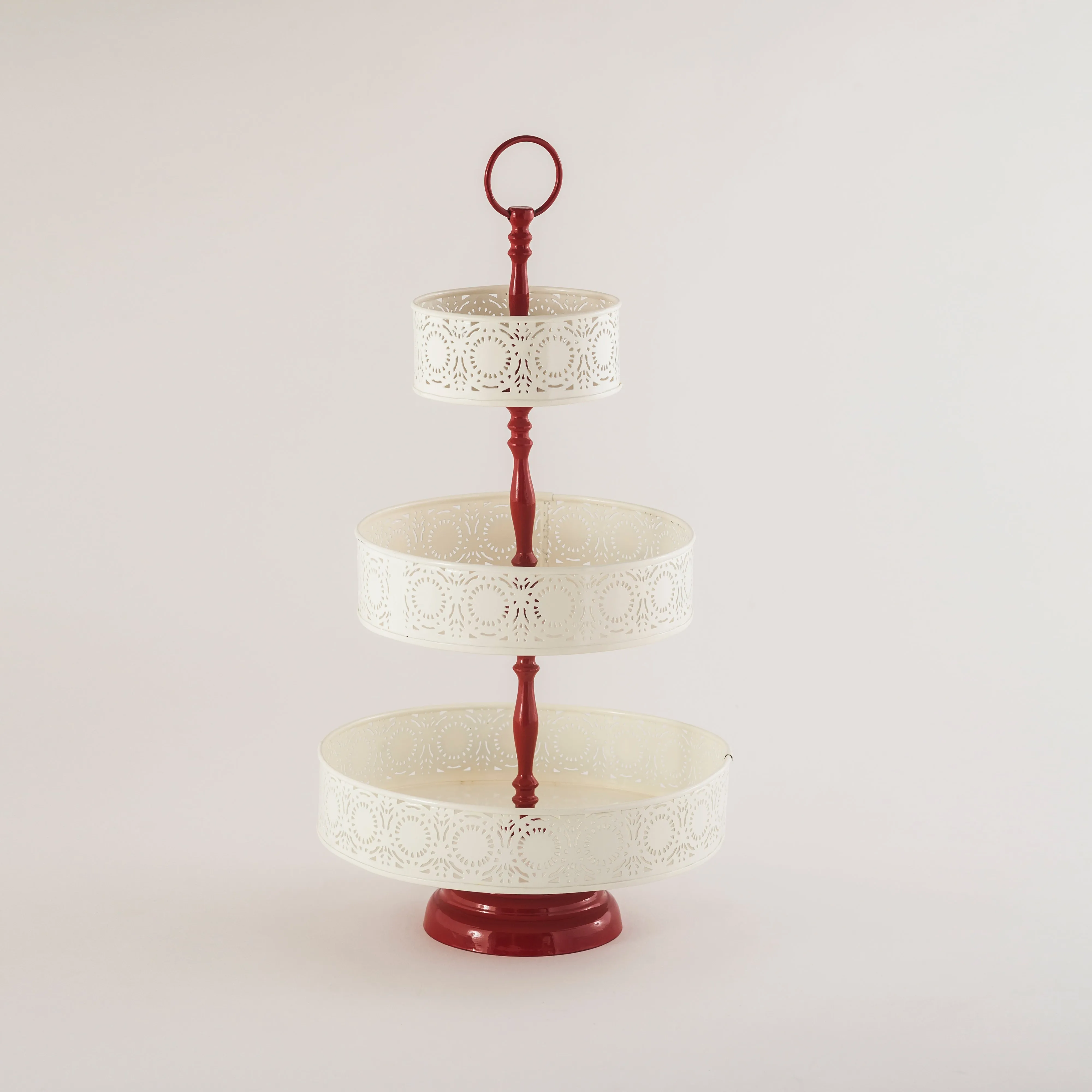 ETCH RED AND IVORY STAND