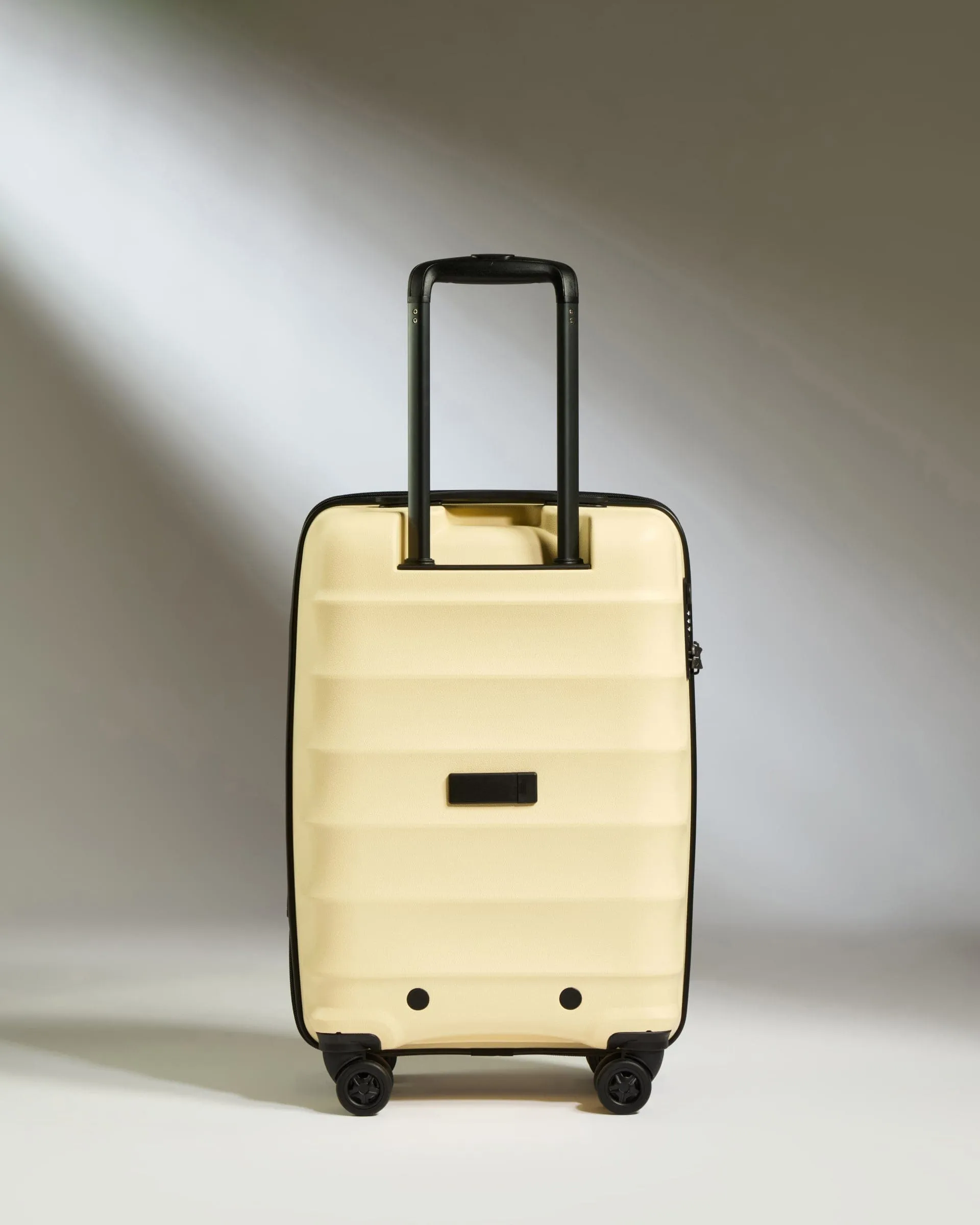 Expandable Cabin Suitcase in Pale Yellow  - Juno