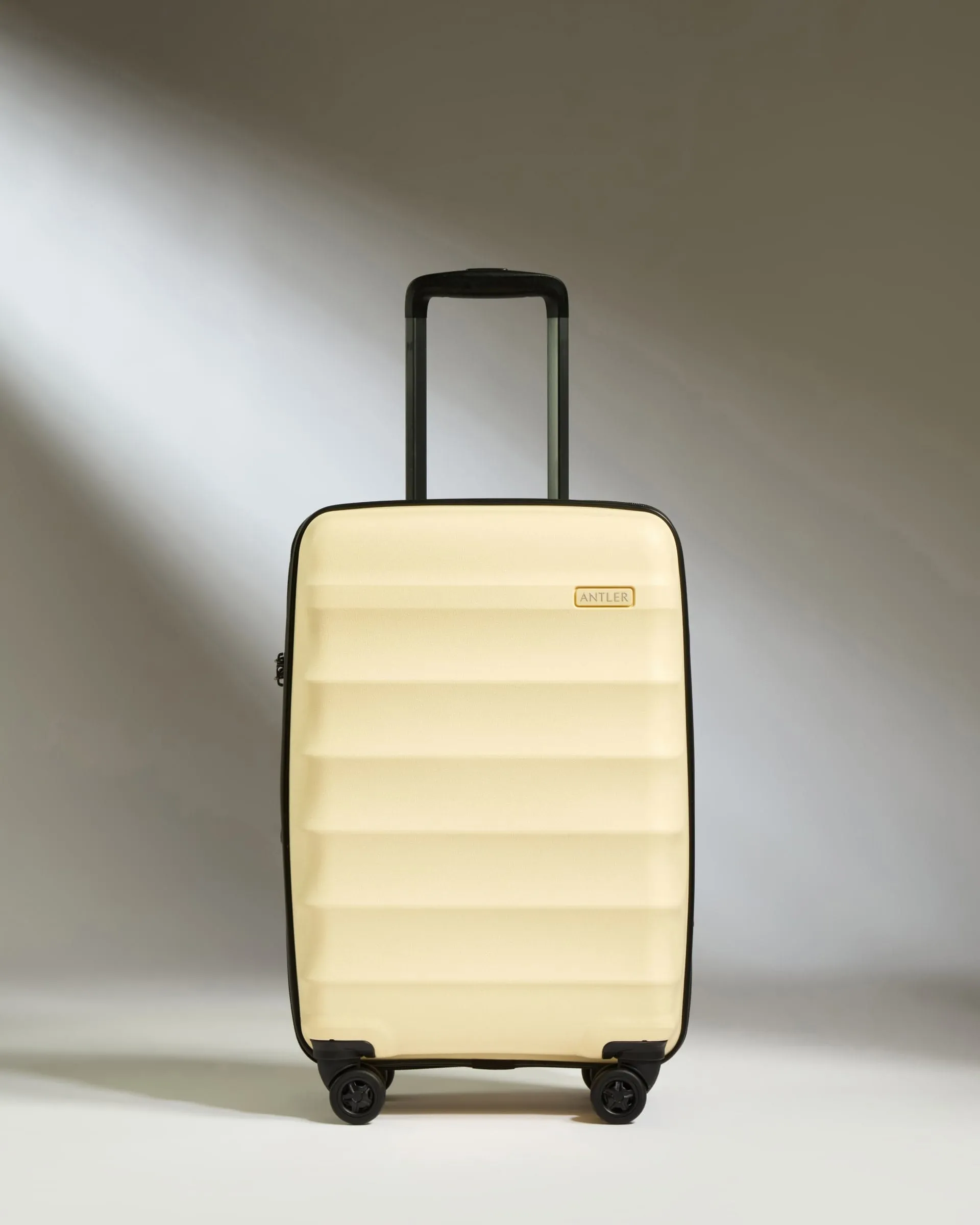 Expandable Cabin Suitcase in Pale Yellow  - Juno