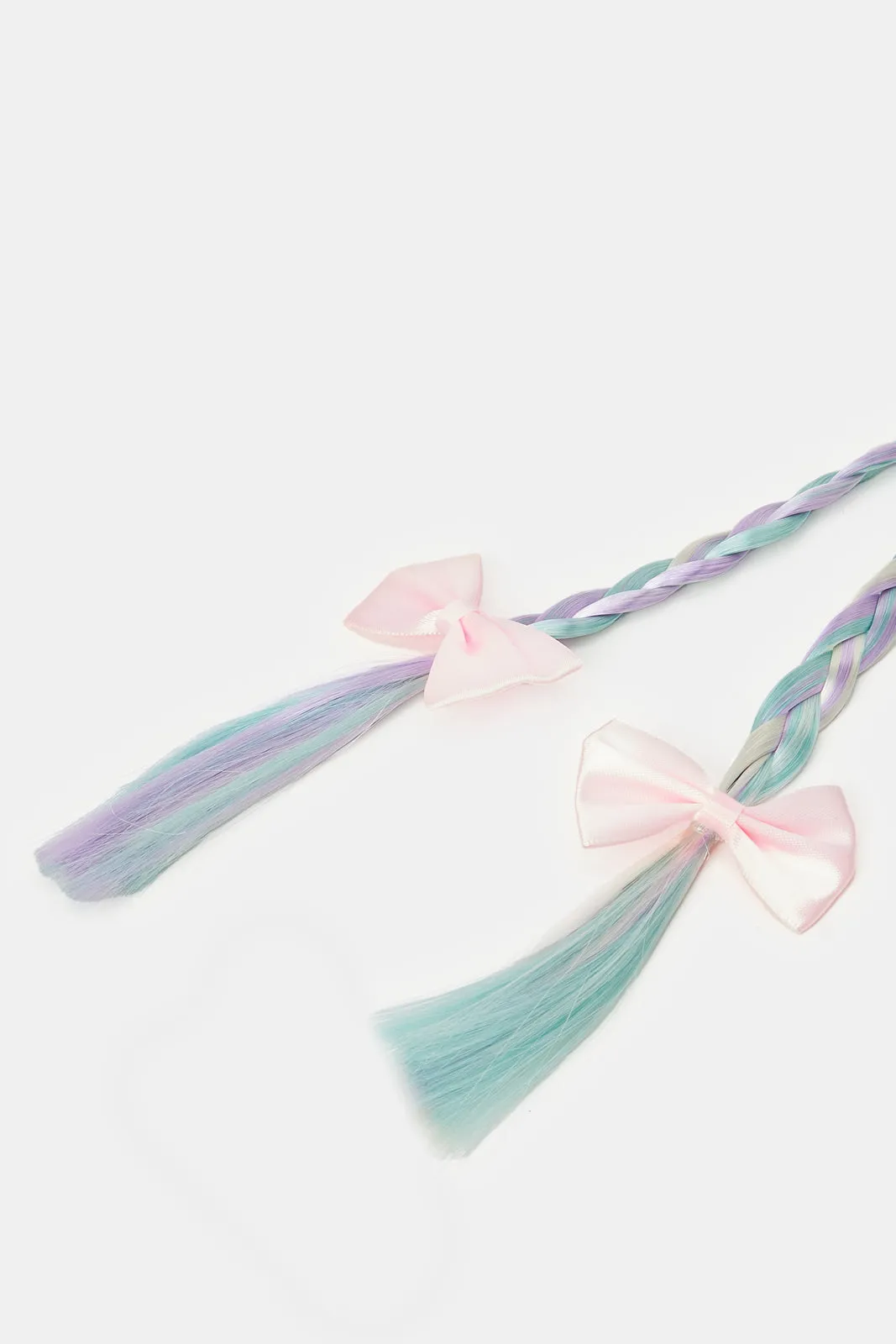 Girls Blue Braided Headband