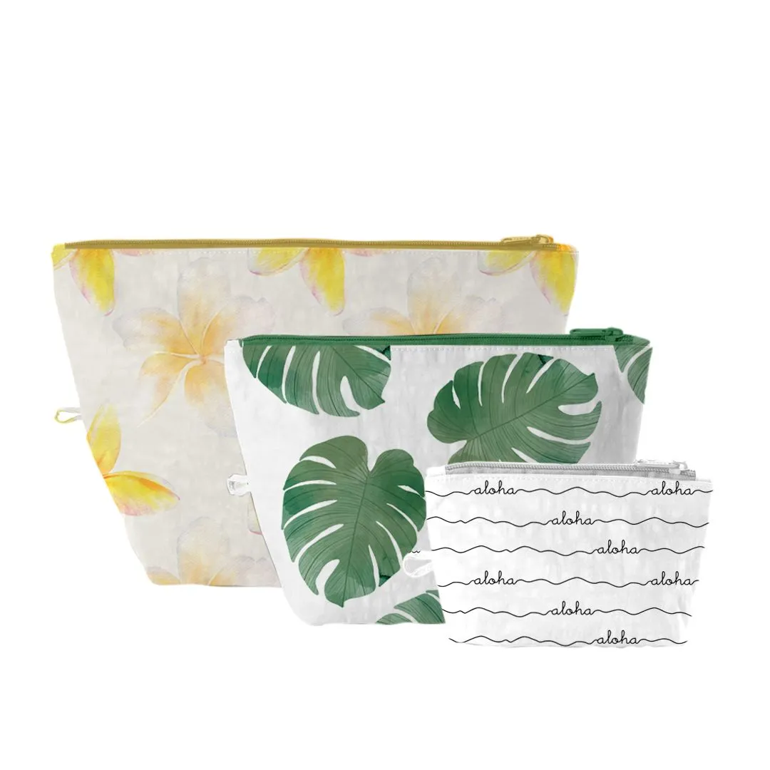 Hawaiian Theme Stand-up  Pouch, Set of 3