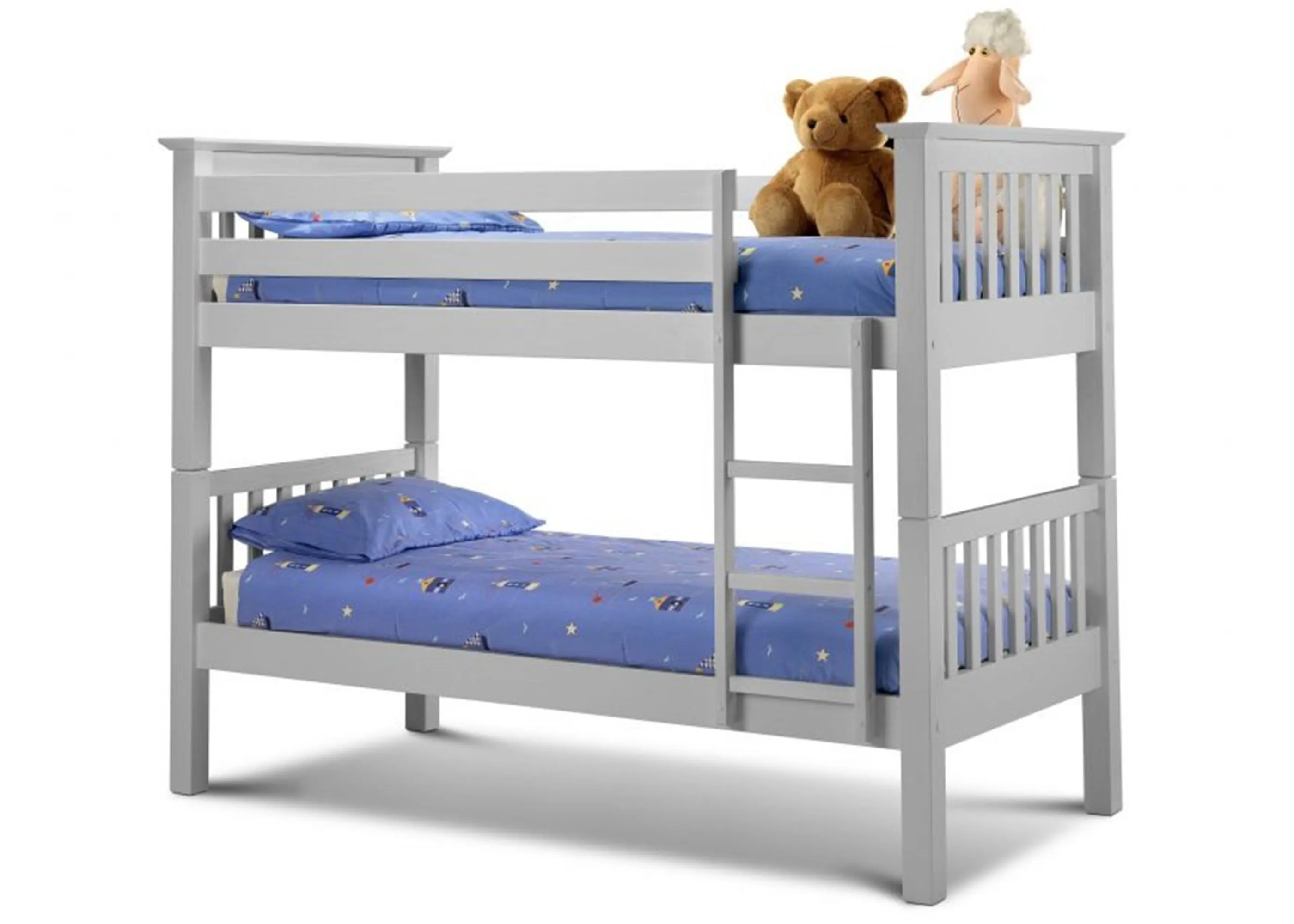 Heavy Duty Pine Bunk Bed with Mattress Bundle