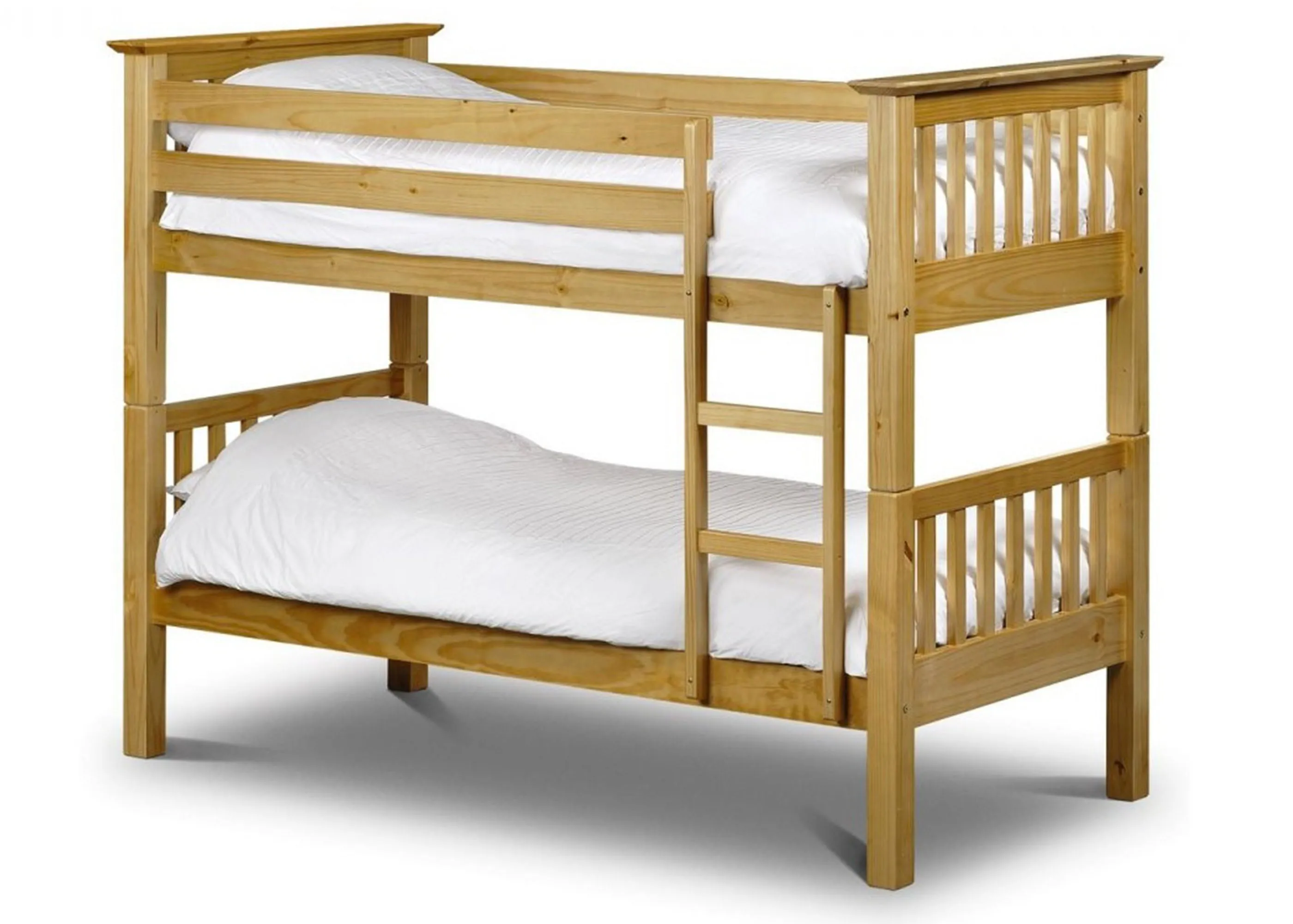 Heavy Duty Pine Bunk Bed with Mattress Bundle