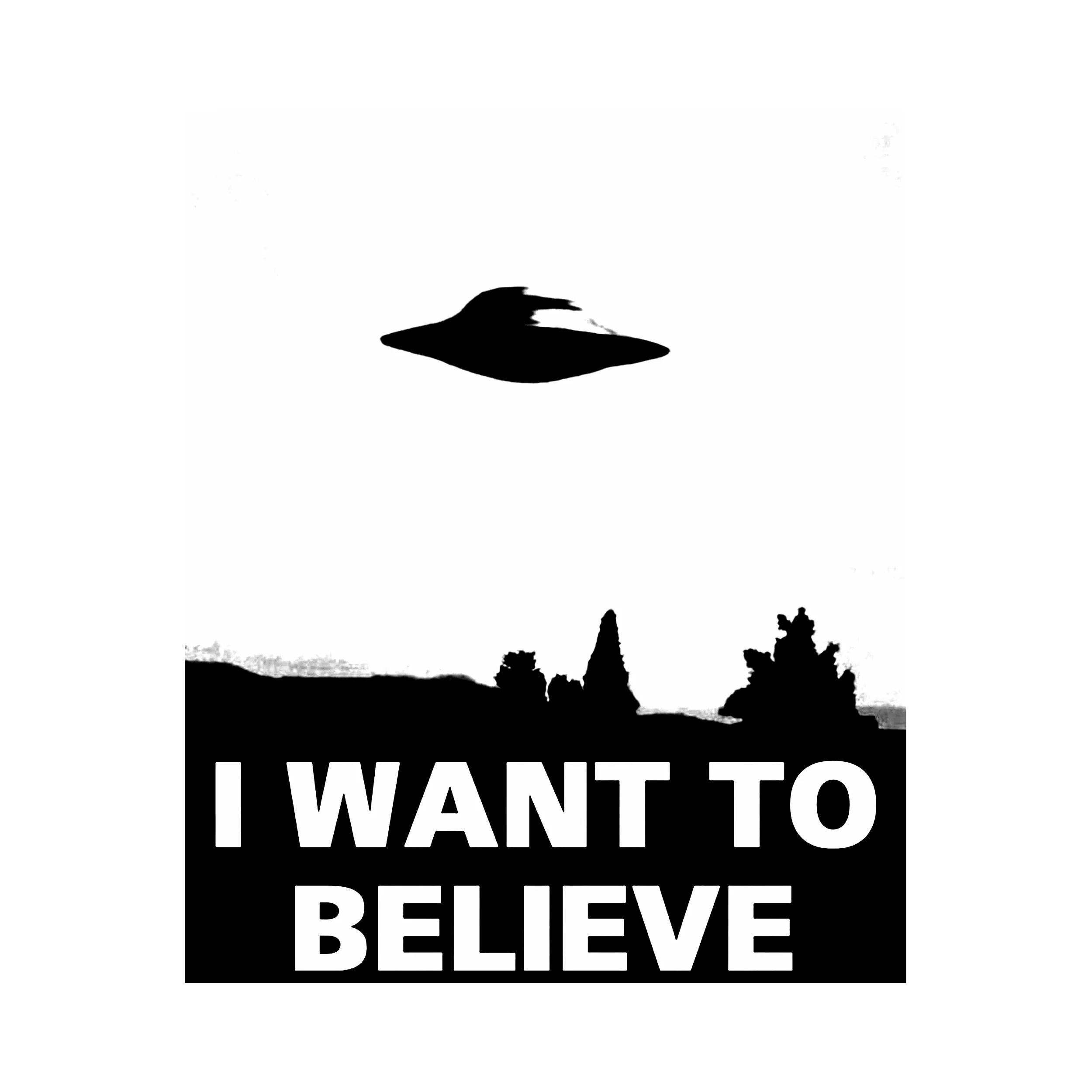 I Want To Believe Slim Fit Tee