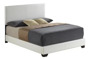 Ireland III White PU Queen Bed