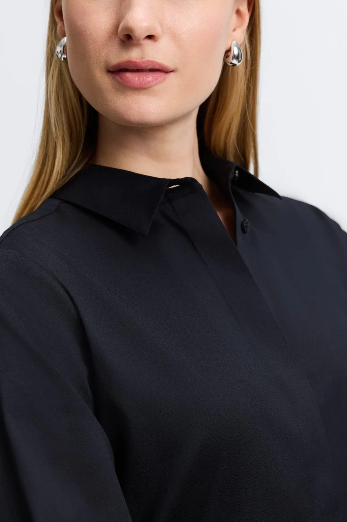 Iris Stretch Matte Sateen No Iron Shirt