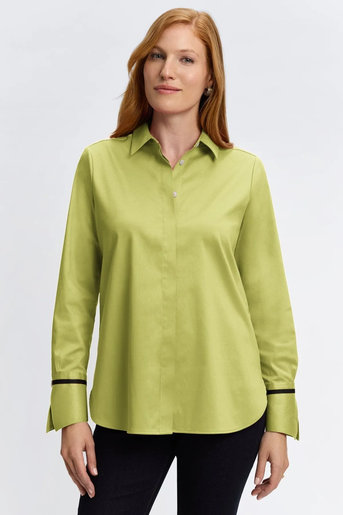 Iris Stretch Matte Sateen No Iron Shirt