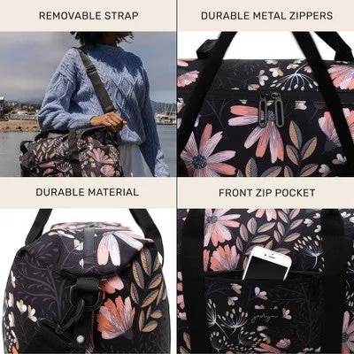 Jadyn 31L Lola Duffel Bag - Black Floral