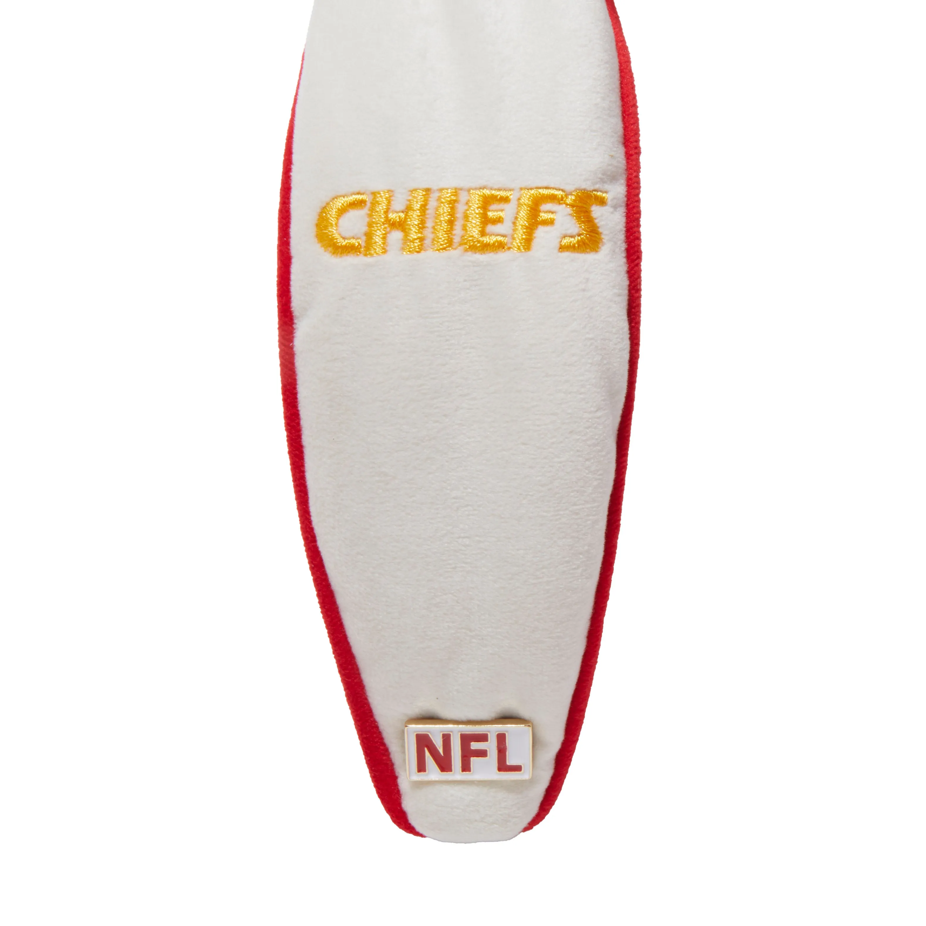 KANSAS CITY CHIEFS LELE SADOUGHI X NFL IVORY EMBROIDERED KNOTTED HEADBAND