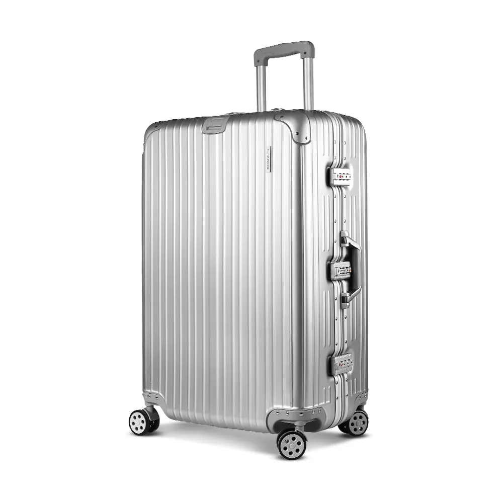 Lightweight 28" Aluminum Luggage w/ TSA Lock Wanderlite