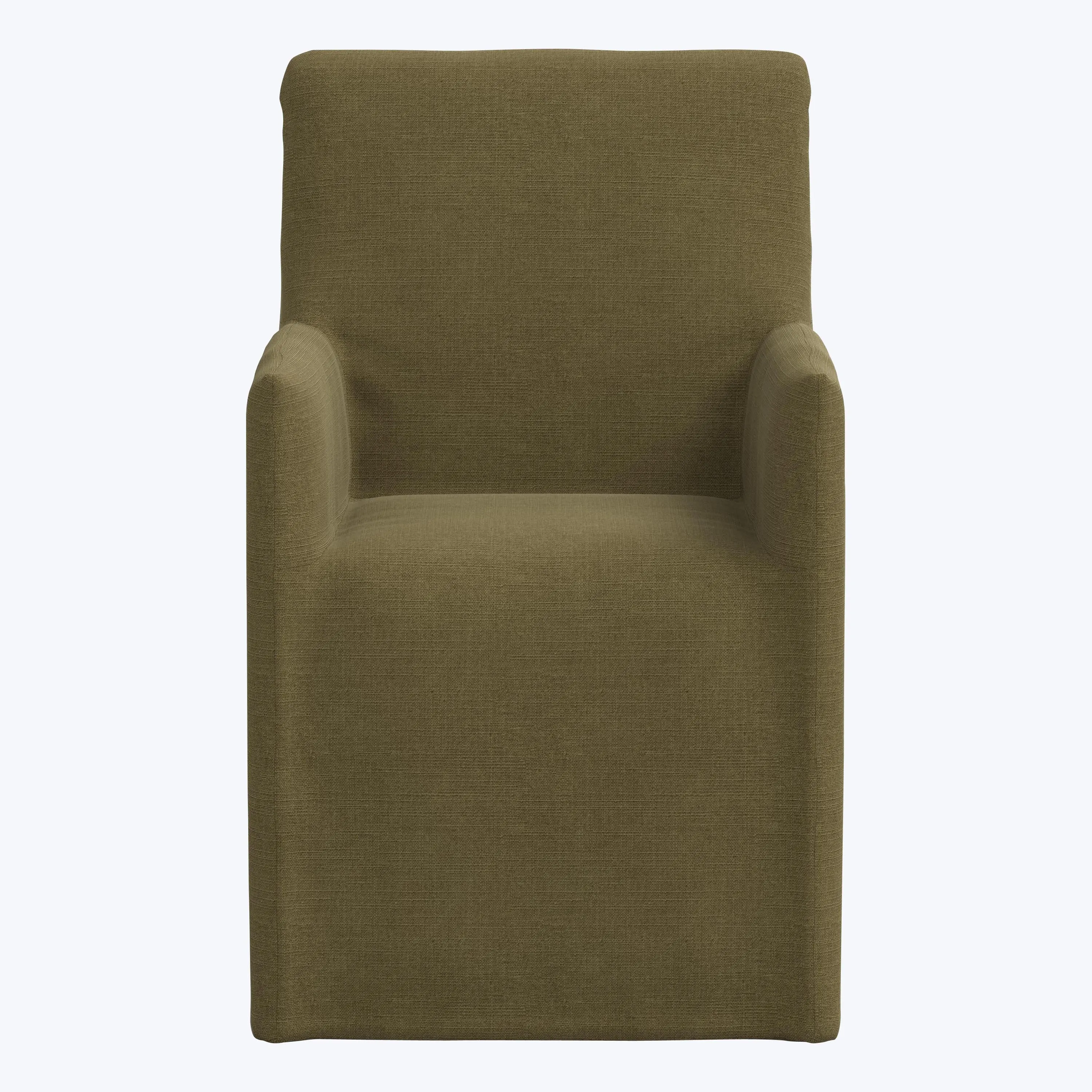 Linen Slipcover Dining Arm Chair