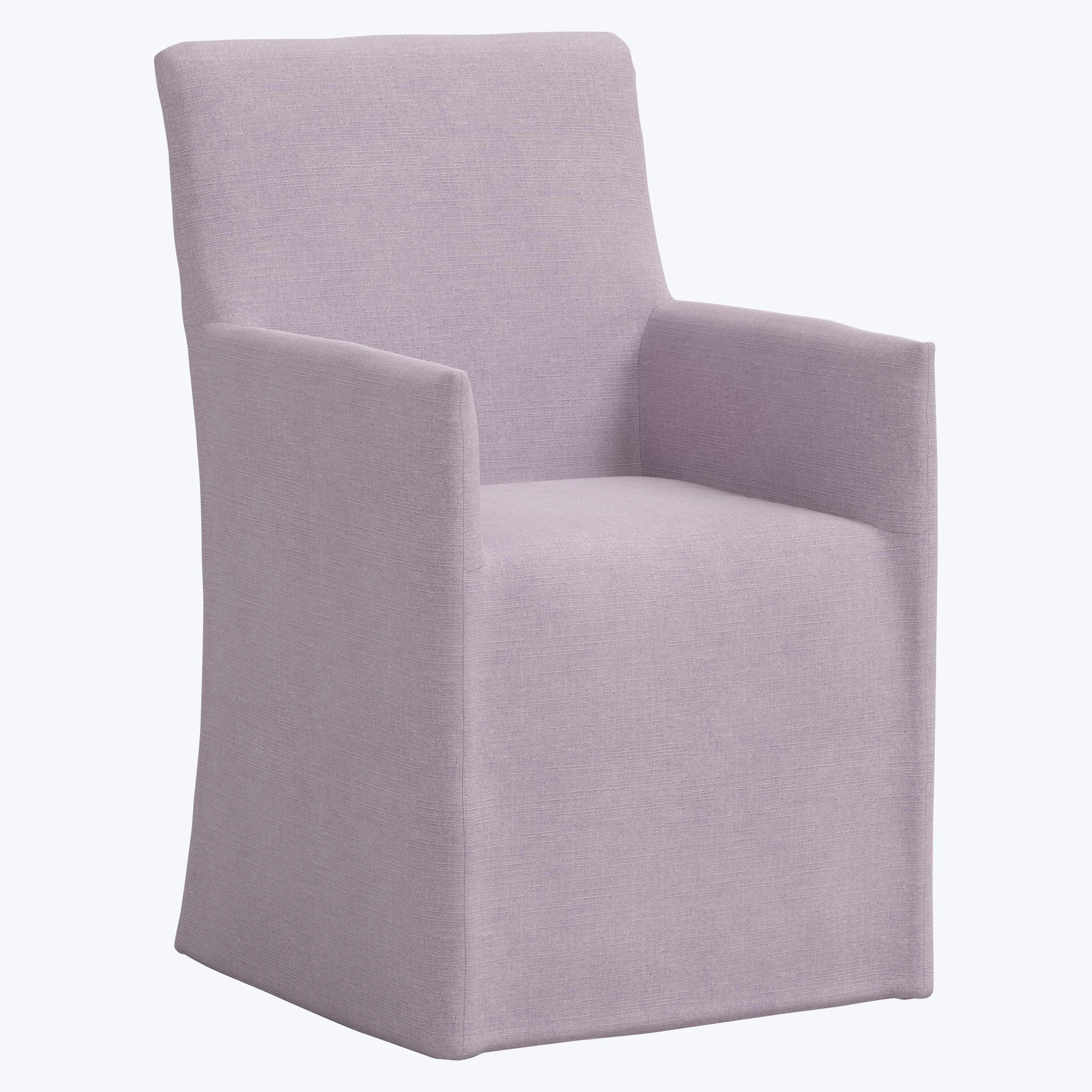 Linen Slipcover Dining Arm Chair